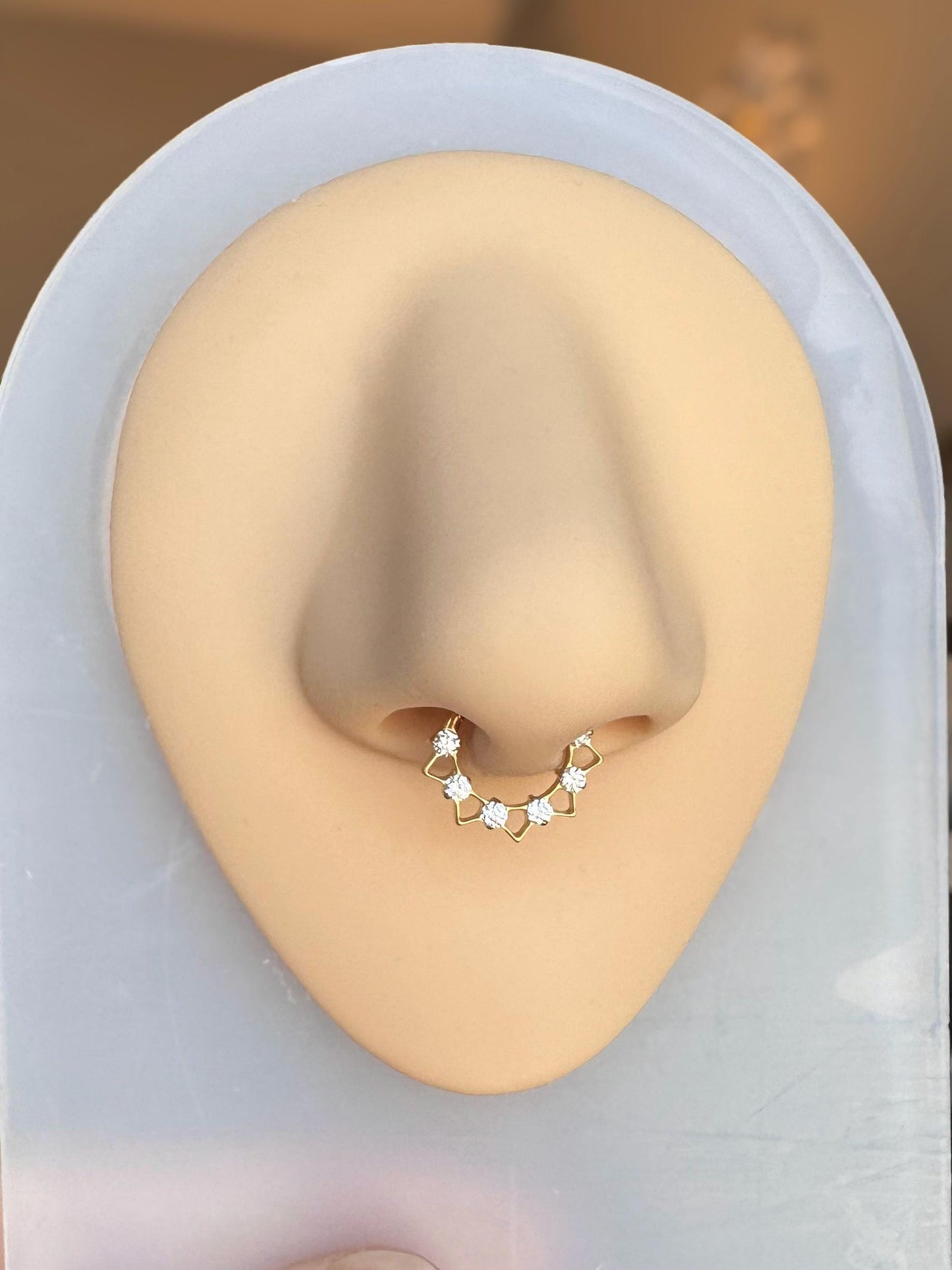 Dainty Spiked Septum Ring