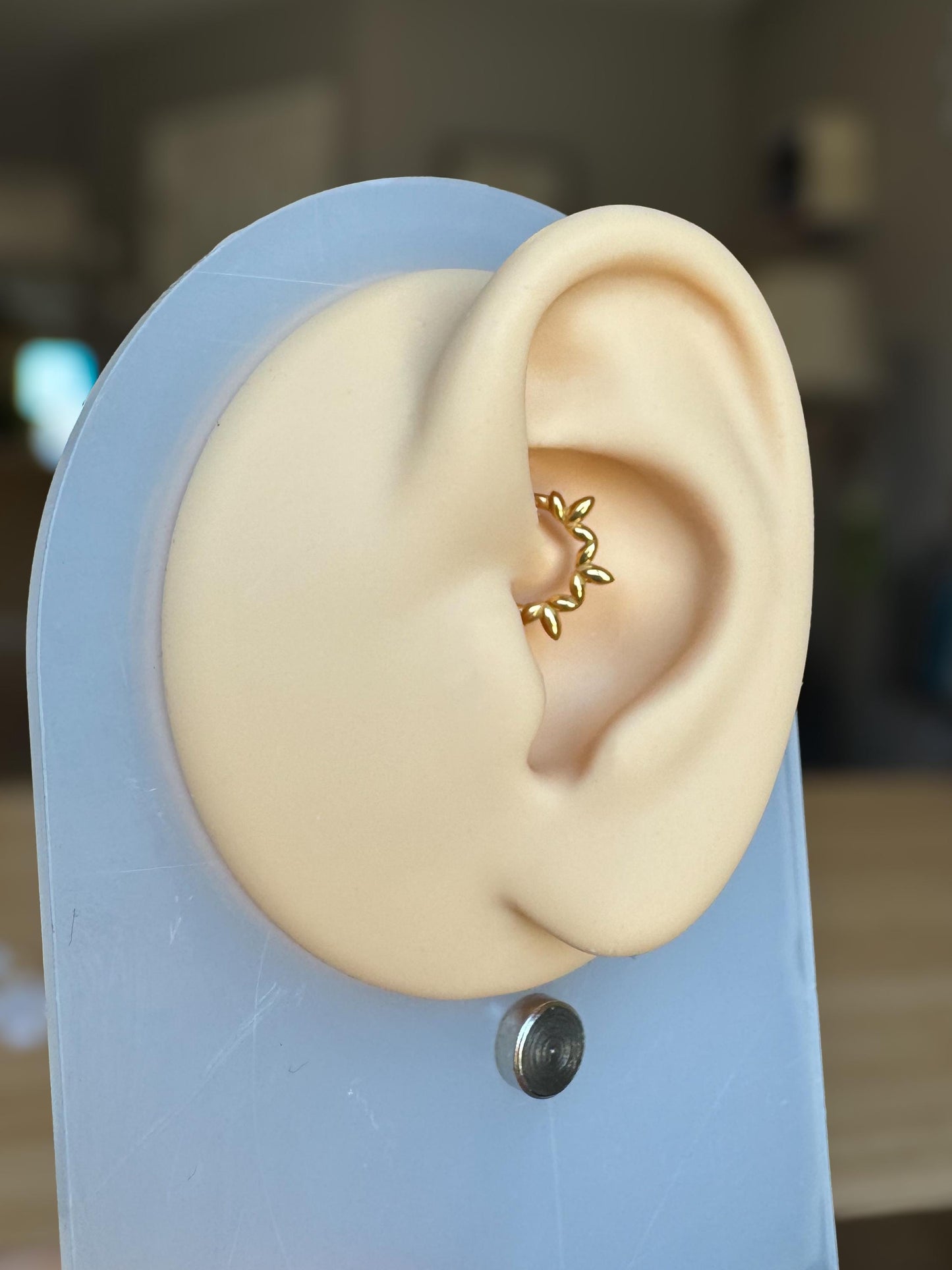 Olive Vine Daith Earring