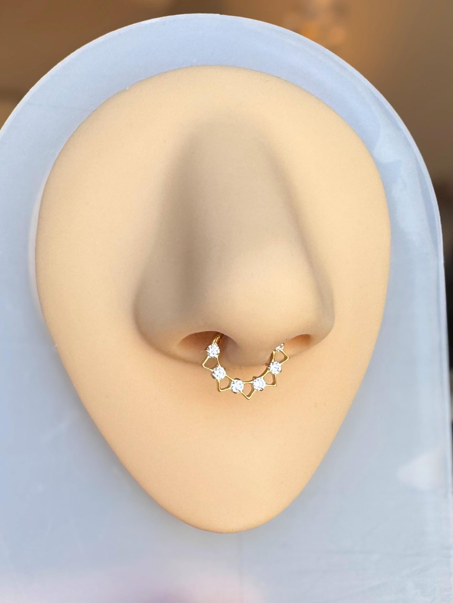 Dainty Spiked Septum Ring