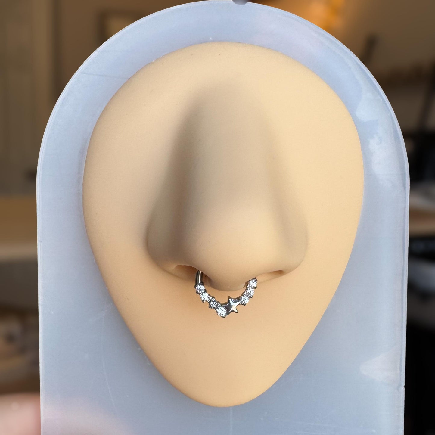 Silver Star Septum Ring