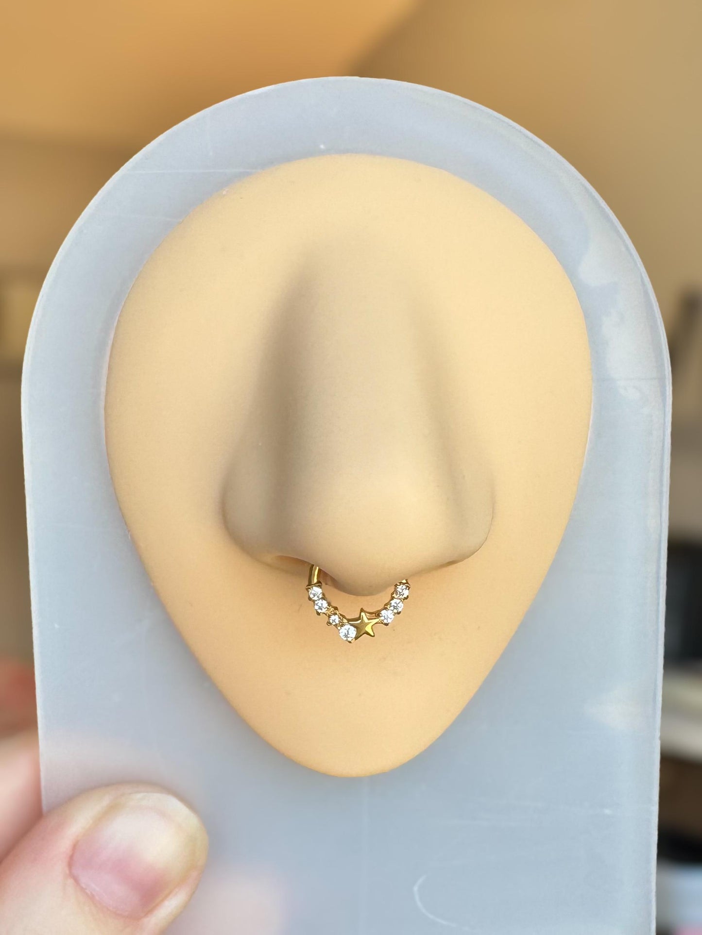 Gold Star Septum Ring