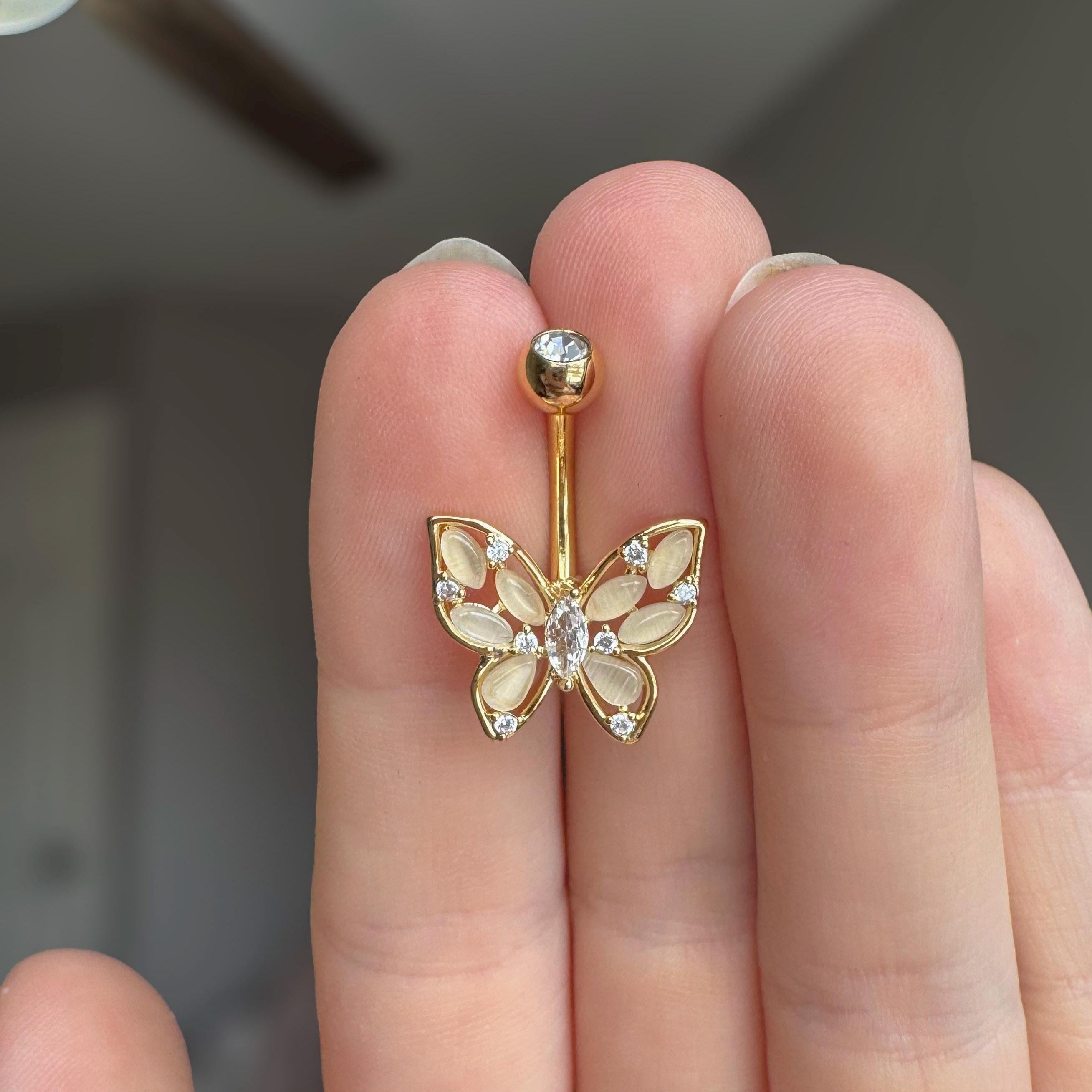 Aelira Belly Button Ring-Belly Button Rings-Elara Body Jewelry