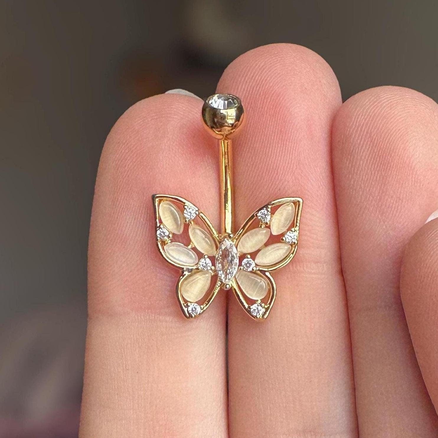 Aelira Belly Button Ring-Belly Button Rings-Elara Body Jewelry