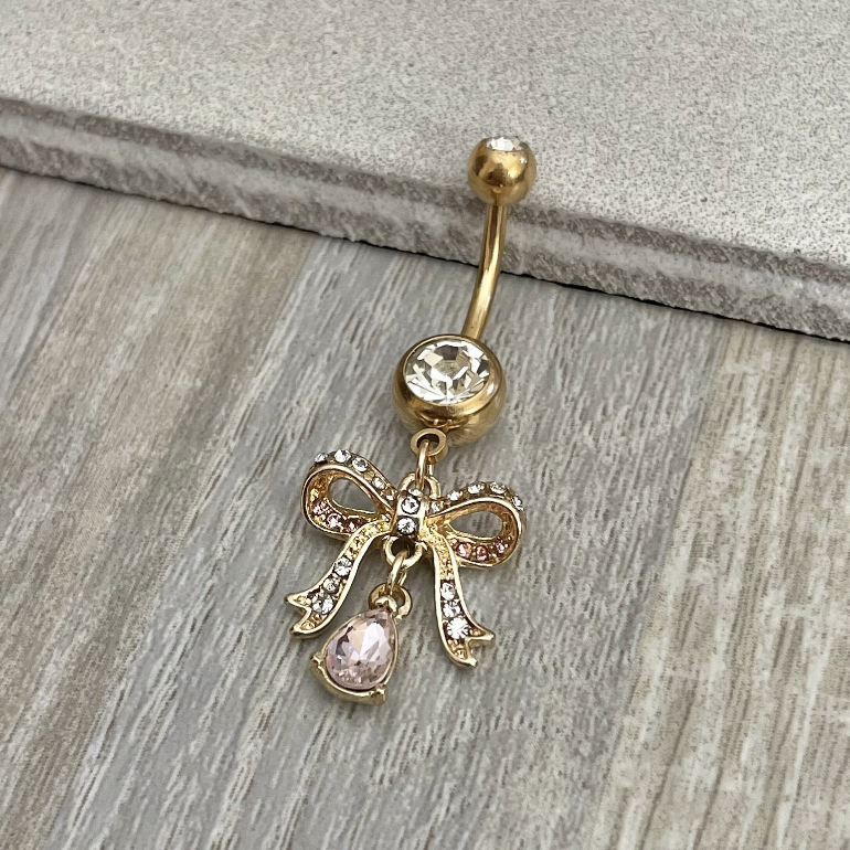 Alourette Belly Button Ring-Belly Button Rings-Elara Body Jewelry