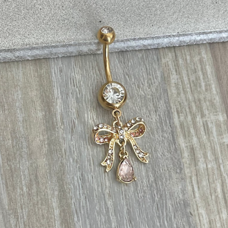 Alourette Belly Button Ring-Belly Button Rings-Elara Body Jewelry