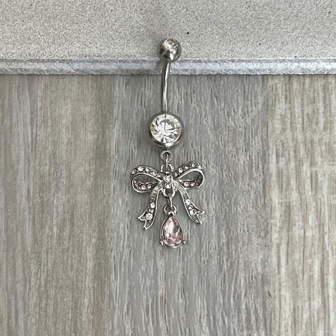 Alourette Belly Button Ring-Belly Button Rings-Silver-Elara Body Jewelry
