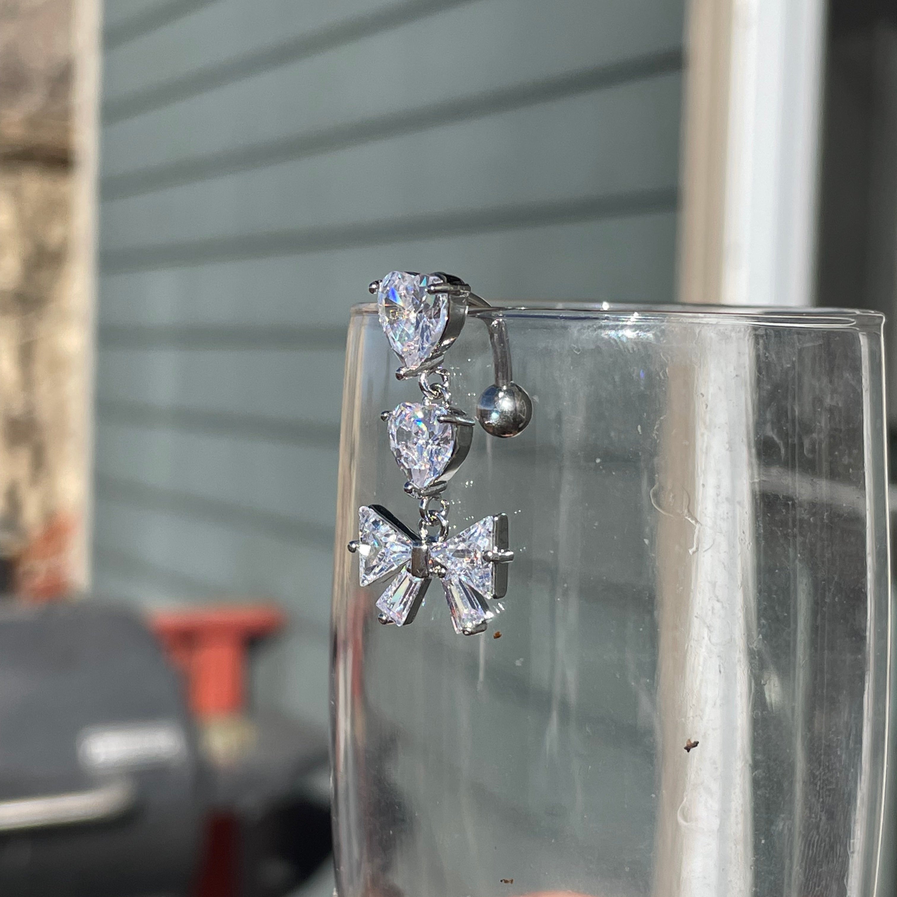 Amorette Belle Belly Button Ring-Belly Button Rings-Silver-Elara Body Jewelry