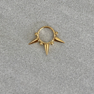 Astra Thorn Septum Ring-Septum Ring-8mm-Gold-16G-Elara Body Jewelry