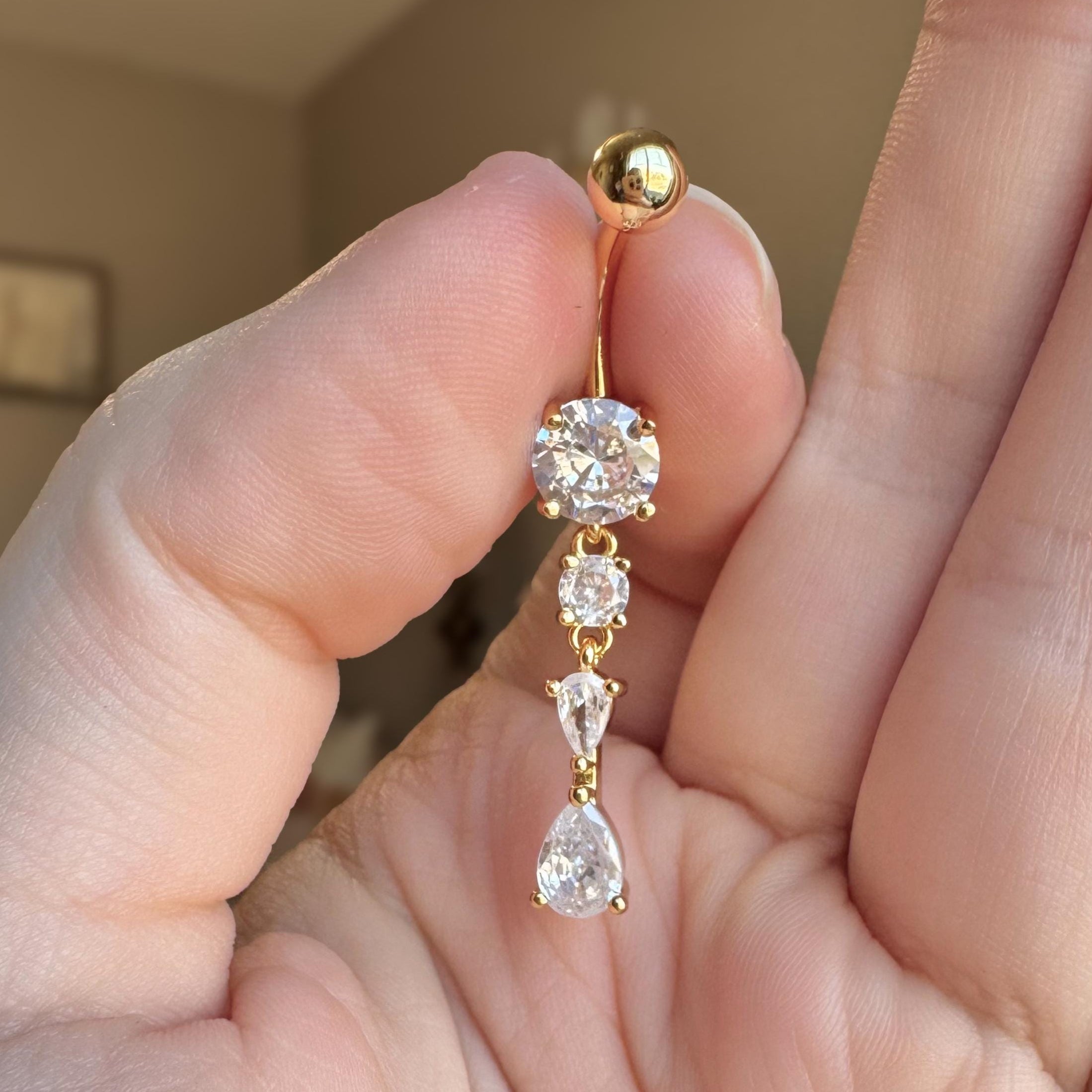 Astrielle Belly Button Ring-Belly Button Rings-Elara Body Jewelry