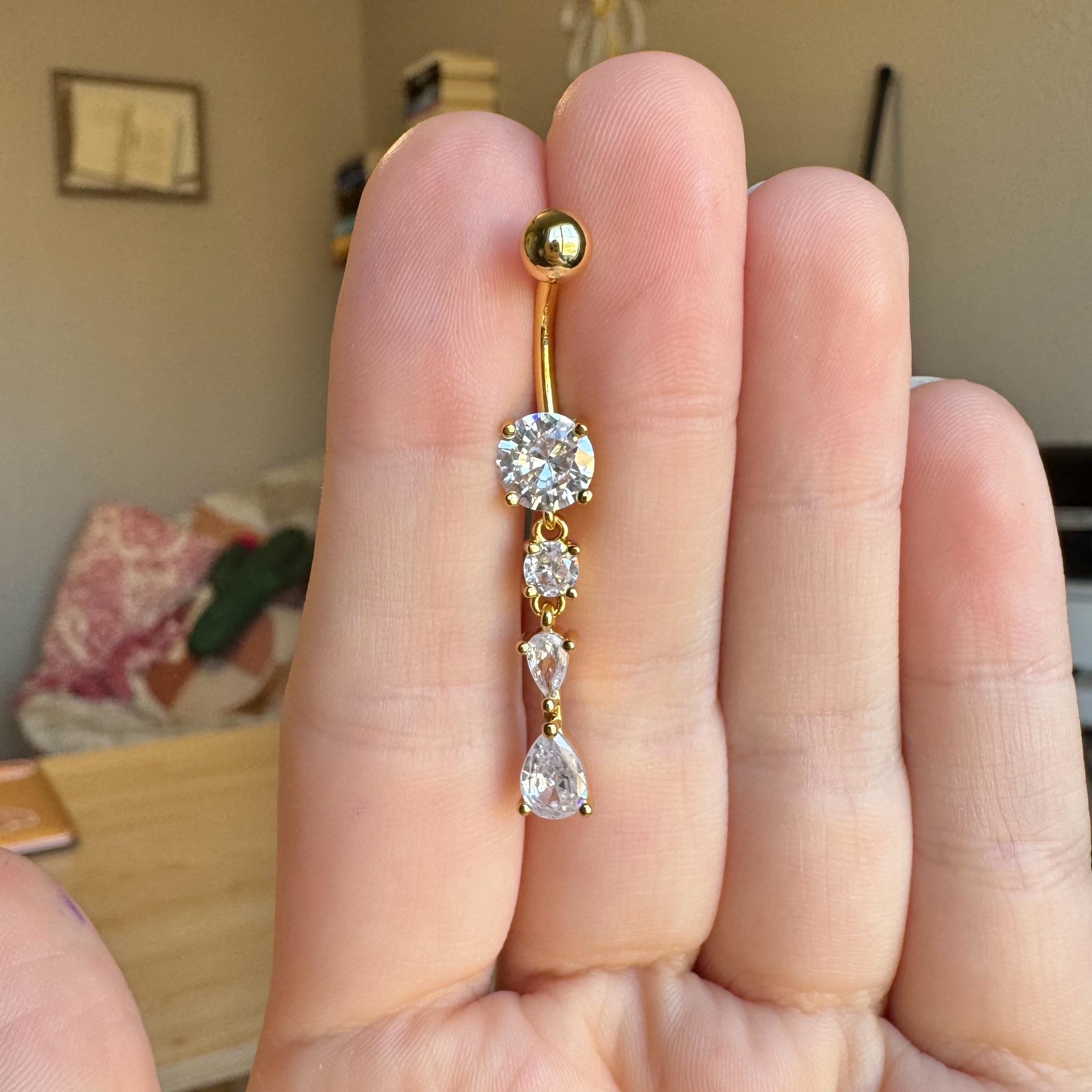 Astrielle Belly Button Ring-Belly Button Rings-Elara Body Jewelry