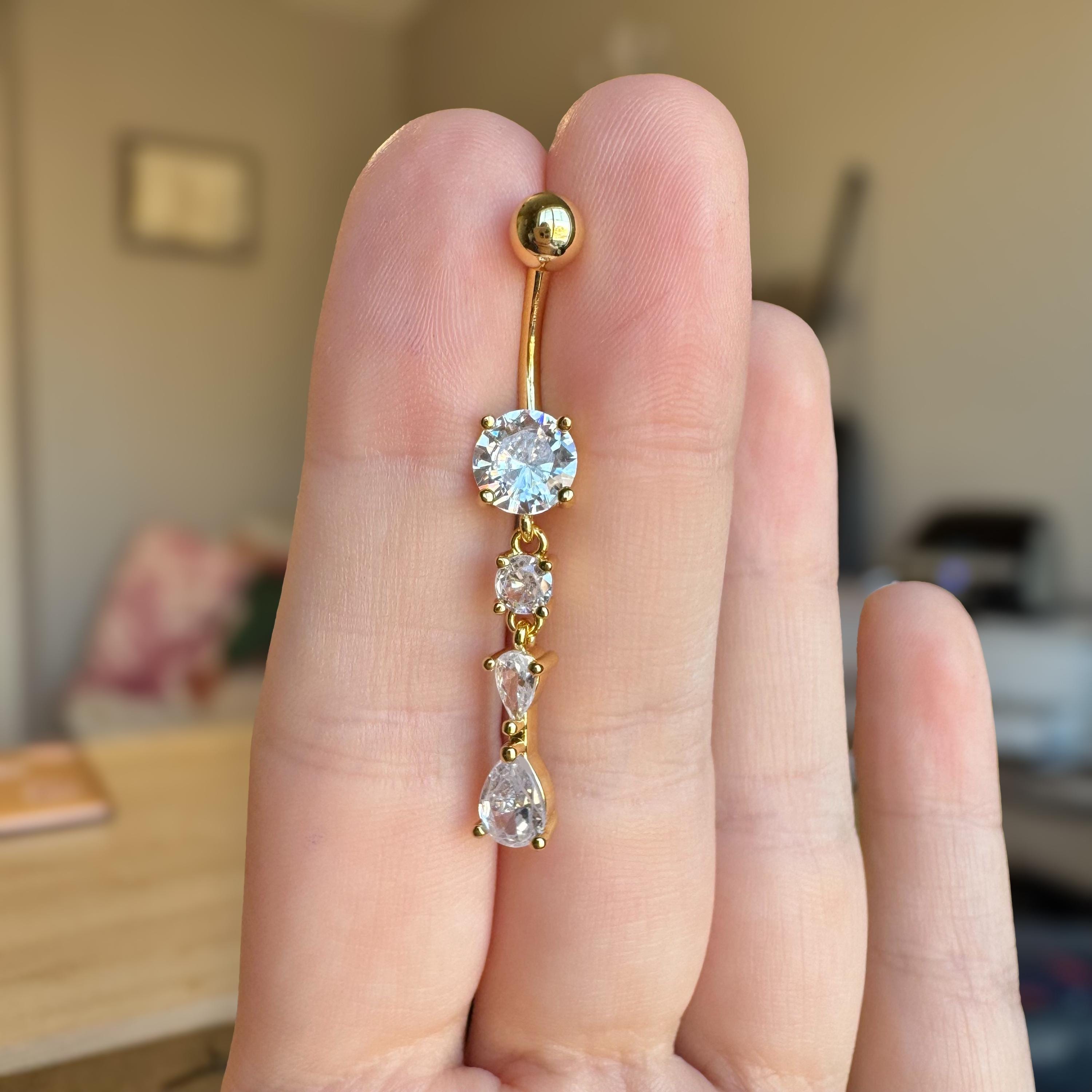 Astrielle Belly Button Ring-Belly Button Rings-Elara Body Jewelry