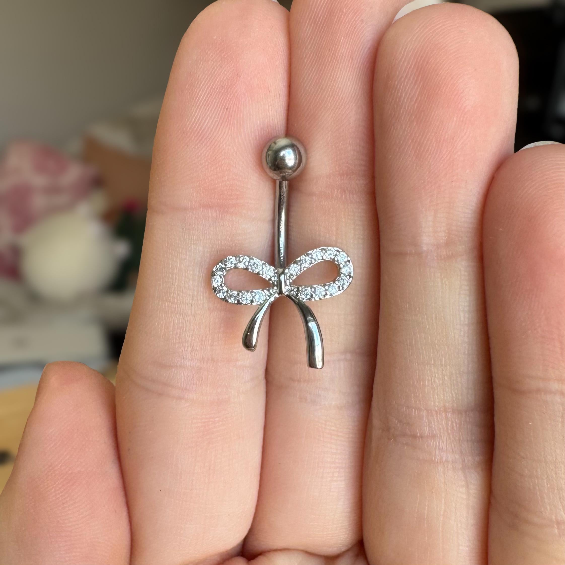 Aurelle Knot Belly Button Ring-Belly Button Rings-Elara Body Jewelry