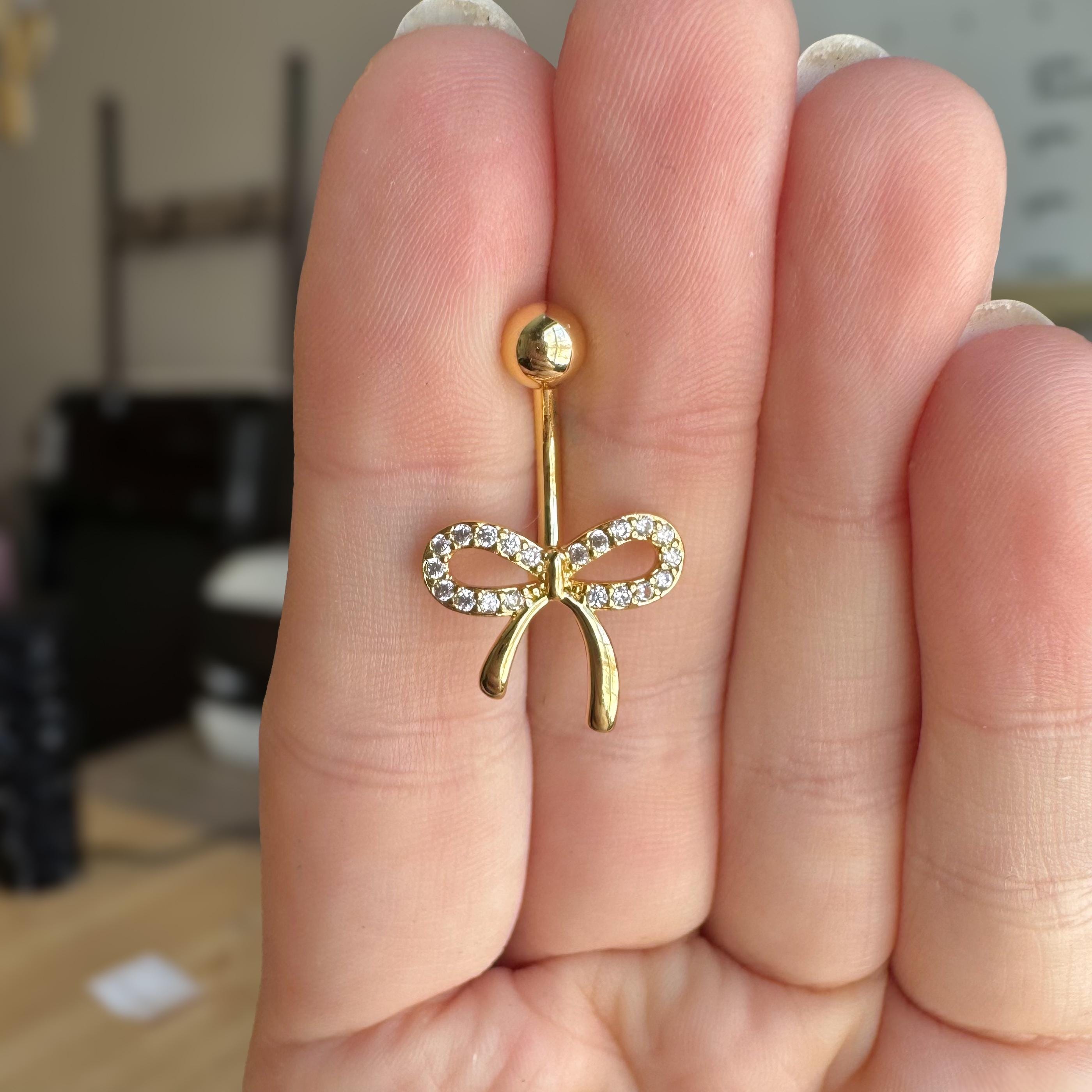 Aurelle Knot Belly Button Ring-Belly Button Rings-Gold-Elara Body Jewelry