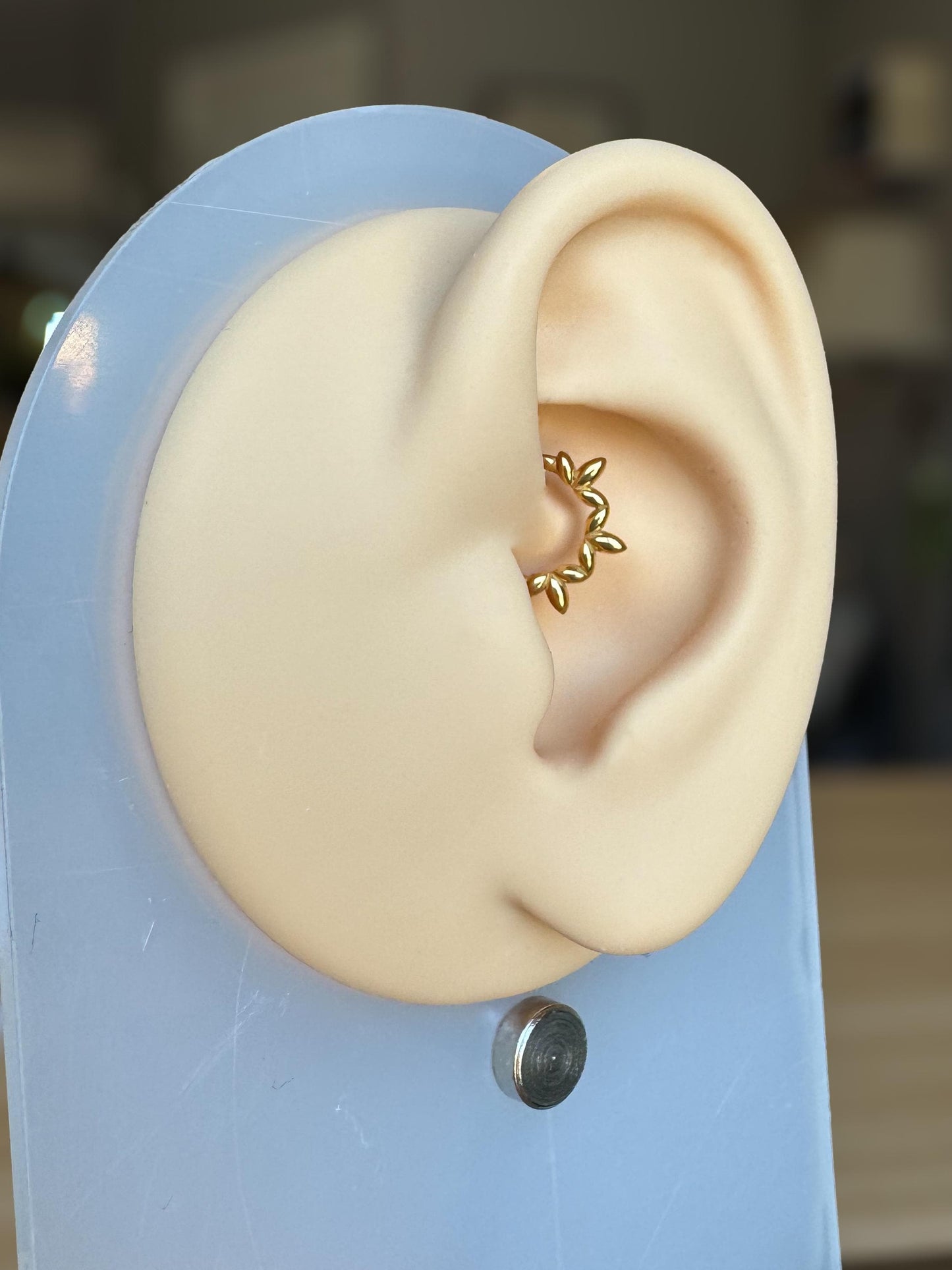 Olive Vine Daith Earring