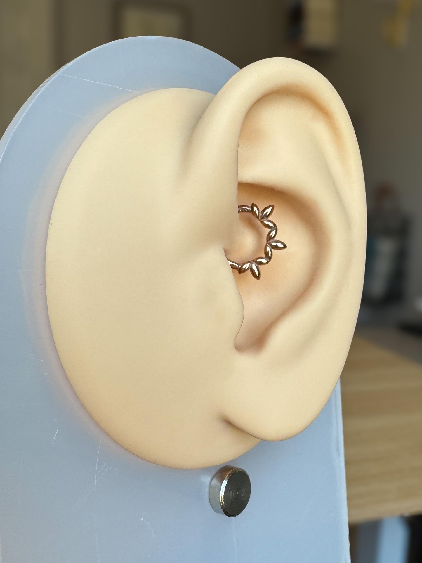 Olive Leaf Daith Earring
