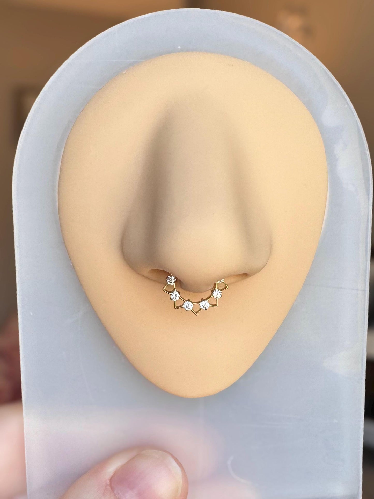 Dainty Spiked Septum Ring