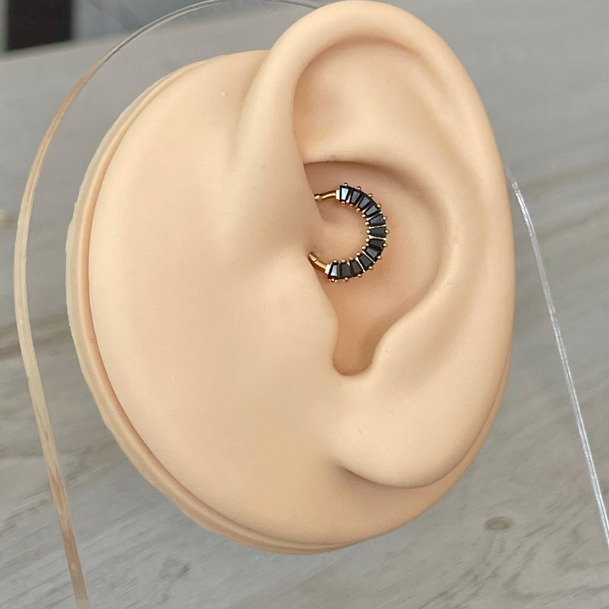 Calyx Veil Daith Earring-Daith Earring-Elara Body Jewelry