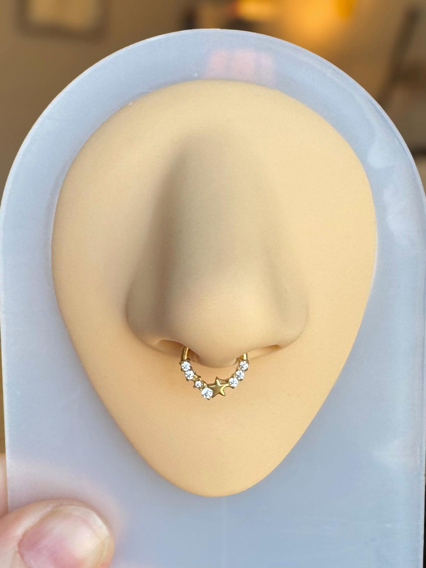 Silver Star Septum Ring