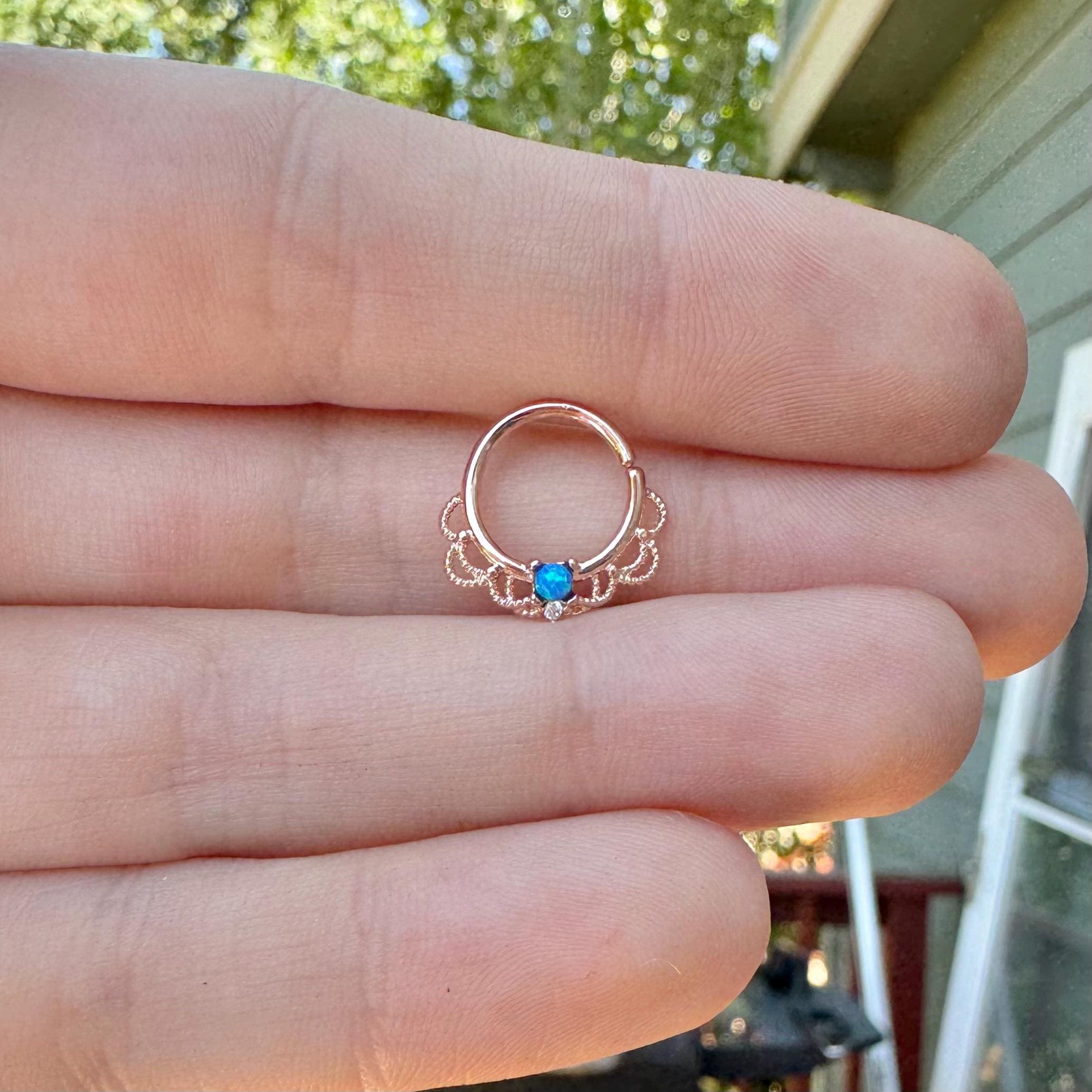 Daphne Lace Septum Ring-Septum Ring-Elara Body Jewelry