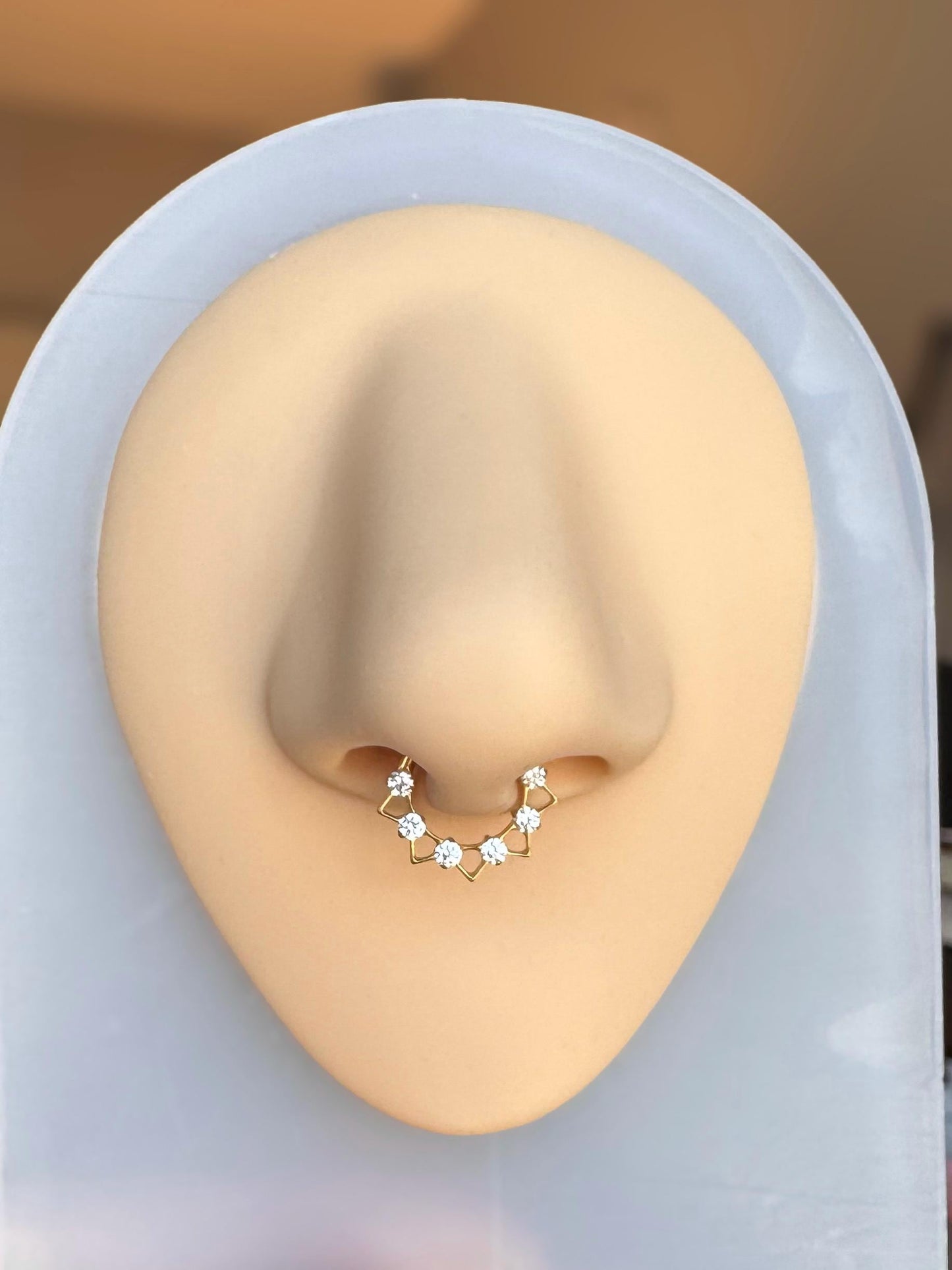 Dainty Spiked Septum Ring