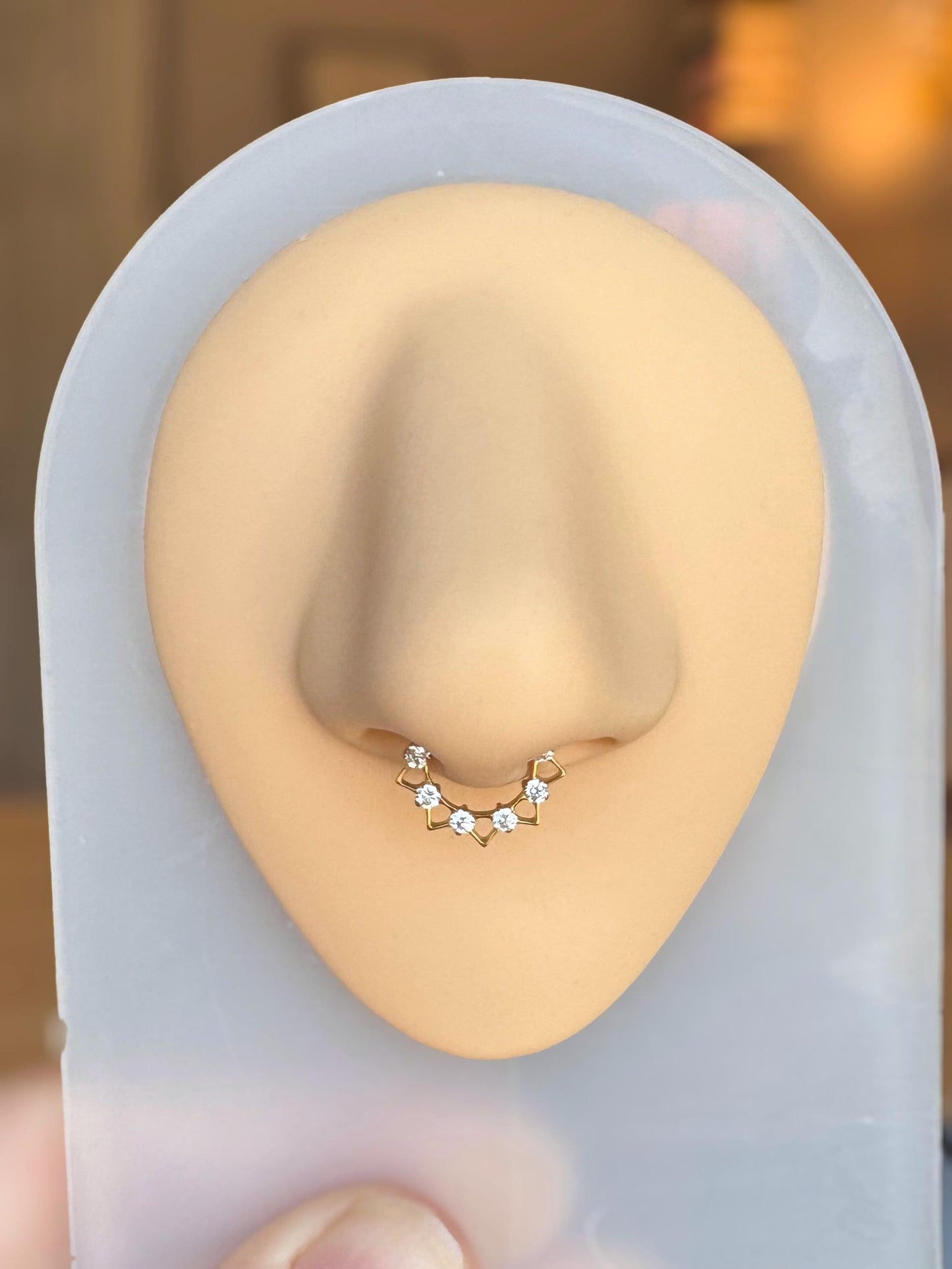 Dainty Spiked Septum Ring