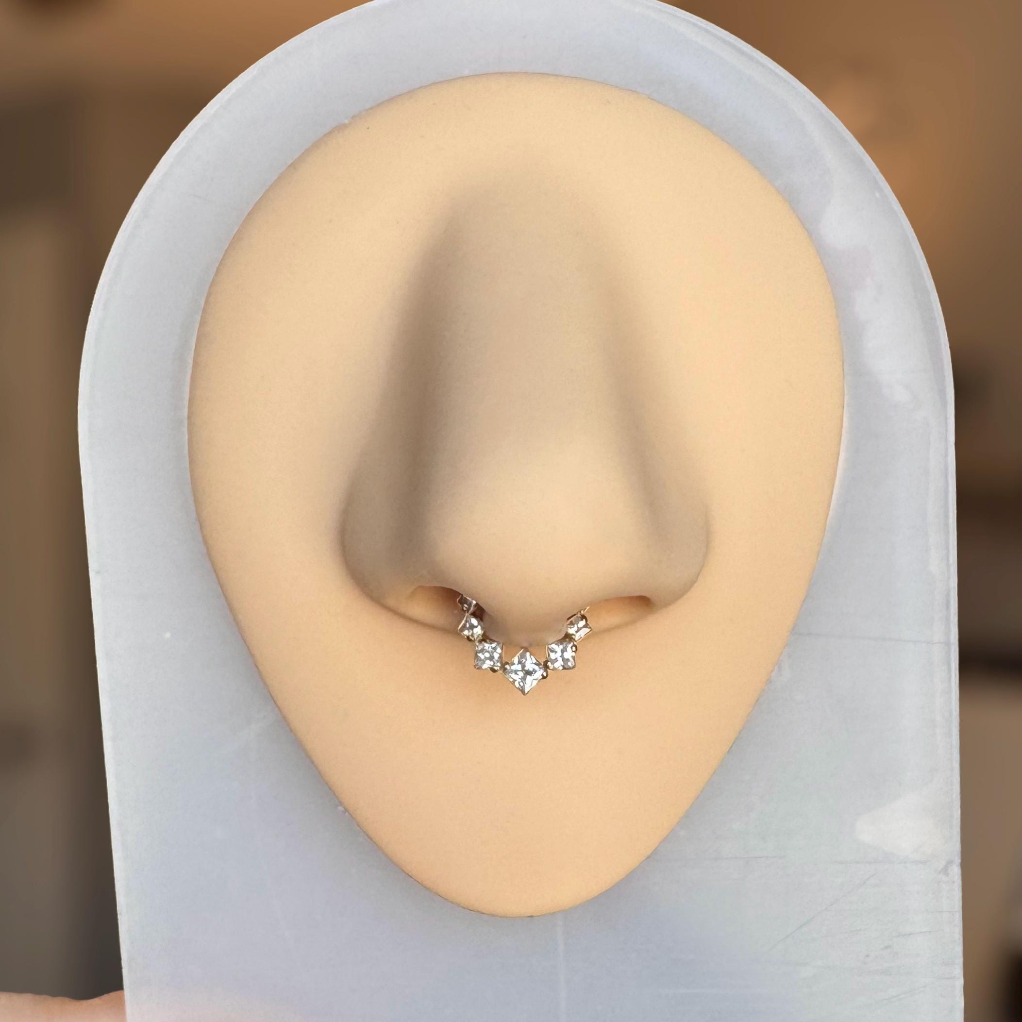 Edge of Light Septum Ring-Septum Ring-Elara Body Jewelry