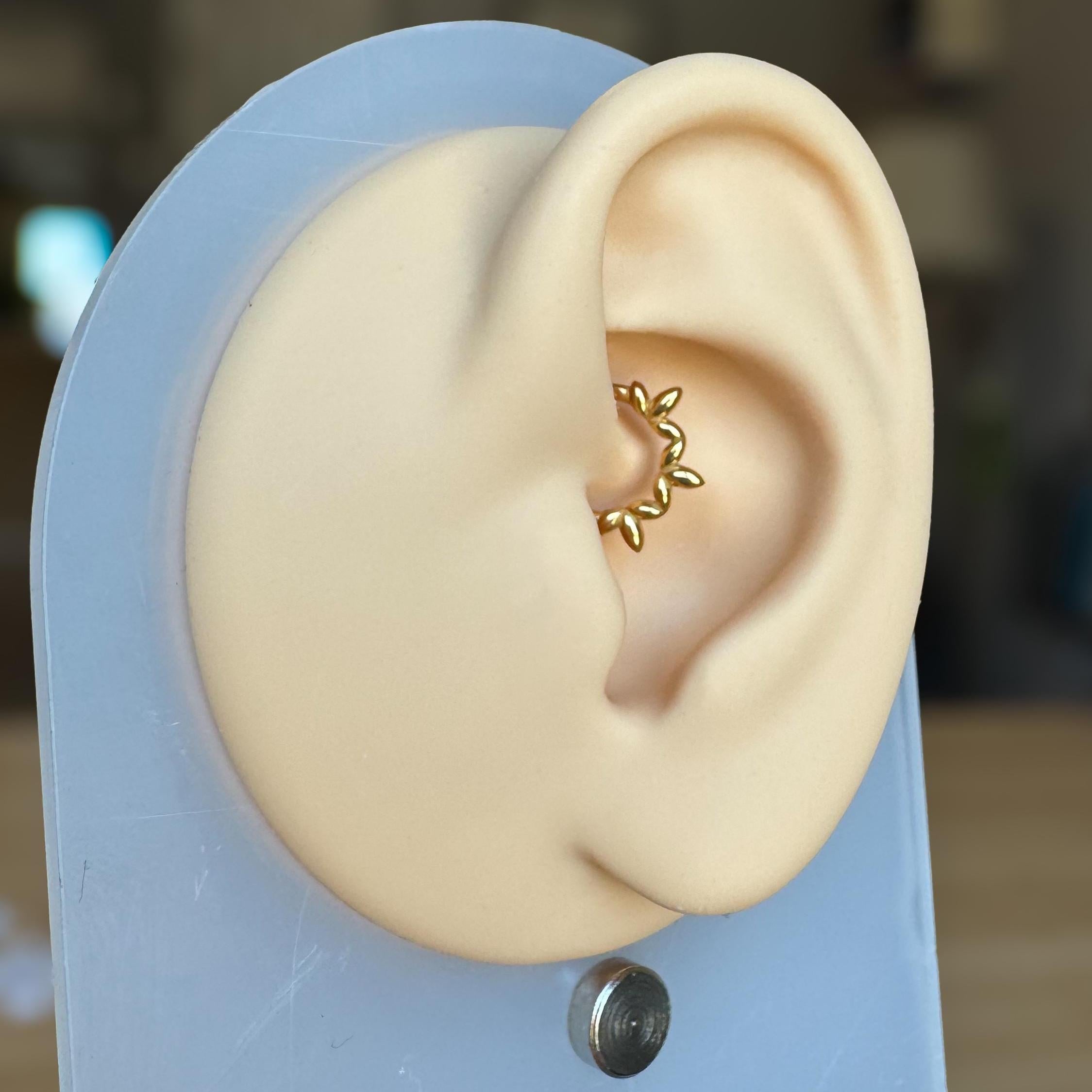 Ethereal Vines Daith Earring-Daith Earring-Elara Body Jewelry