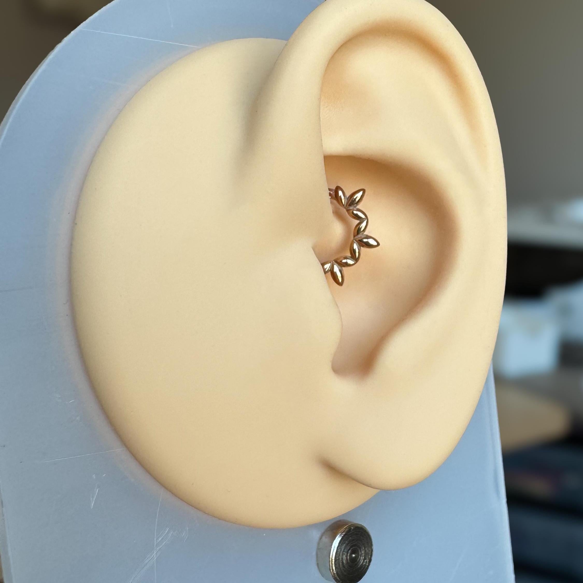 Ethereal Vines Daith Earring-Daith Earring-Elara Body Jewelry