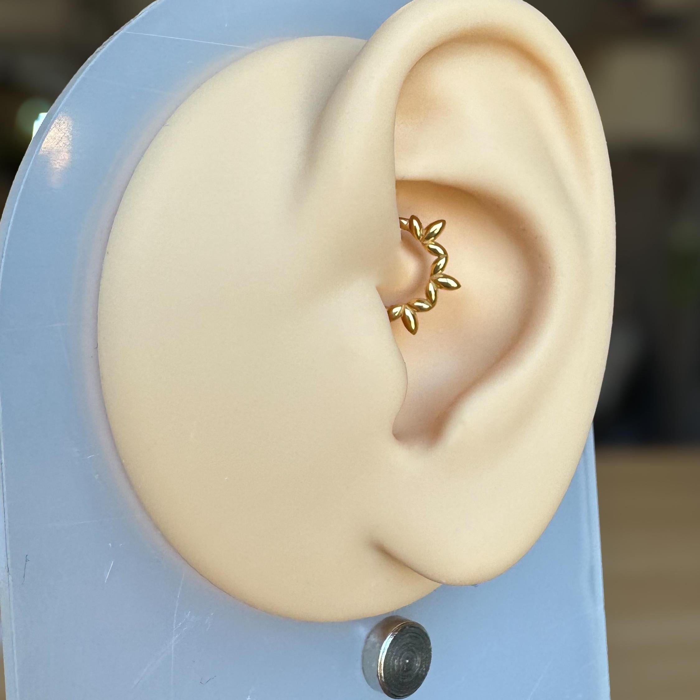 Ethereal Vines Daith Earring-Daith Earring-Elara Body Jewelry