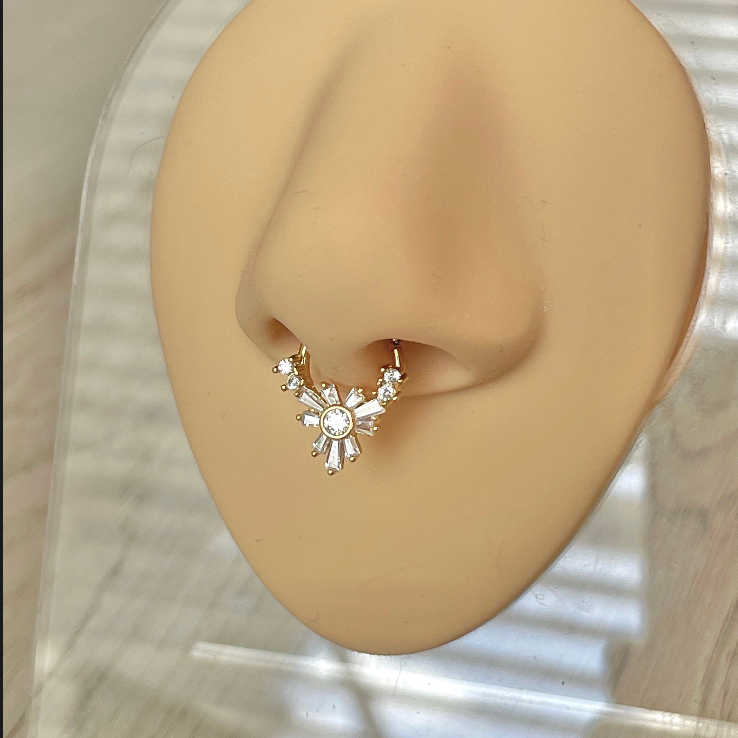 Fleure Lume Septum Ring-Septum Ring-Elara Body Jewelry