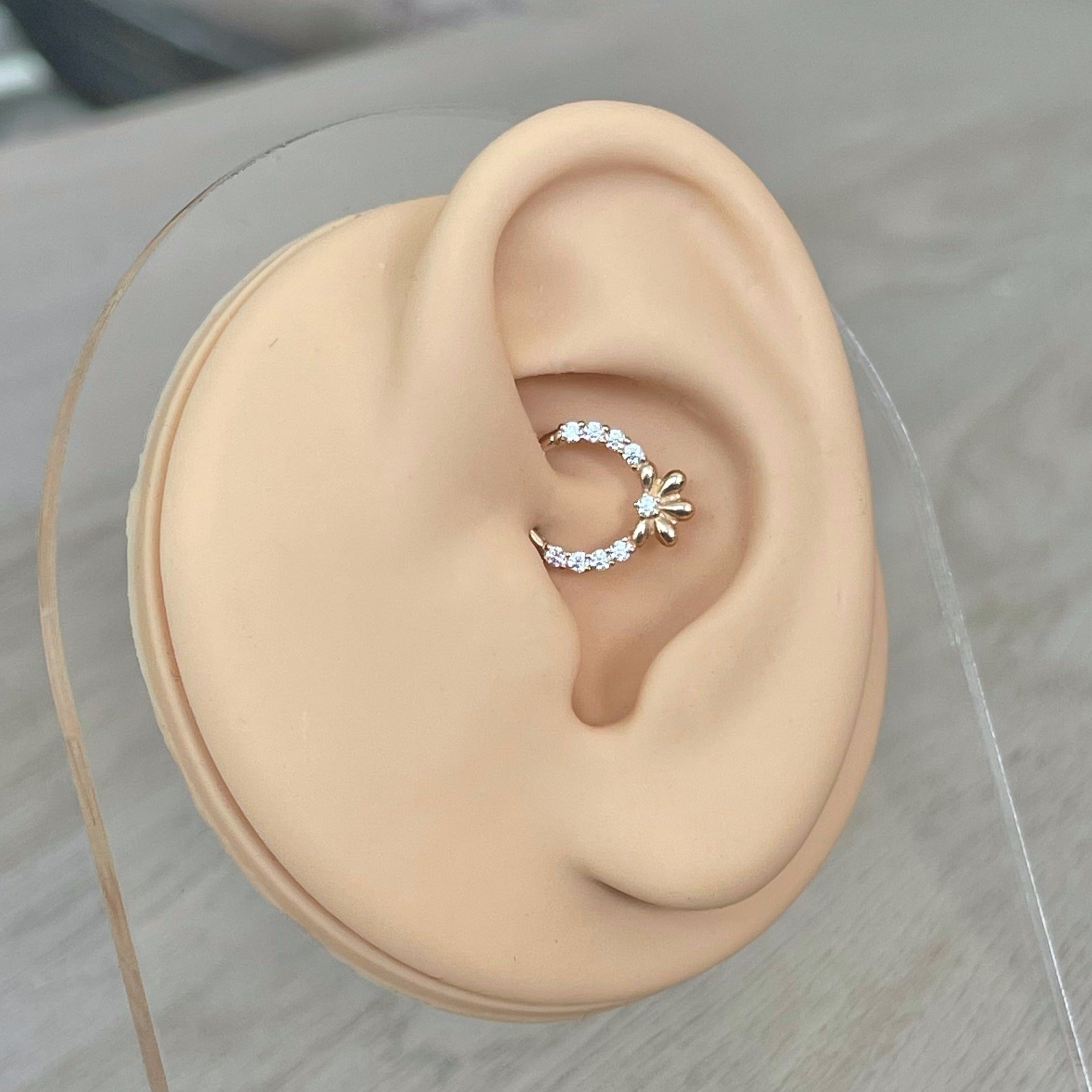 Florielle Daith Earring-Daith Earring-Elara Body Jewelry