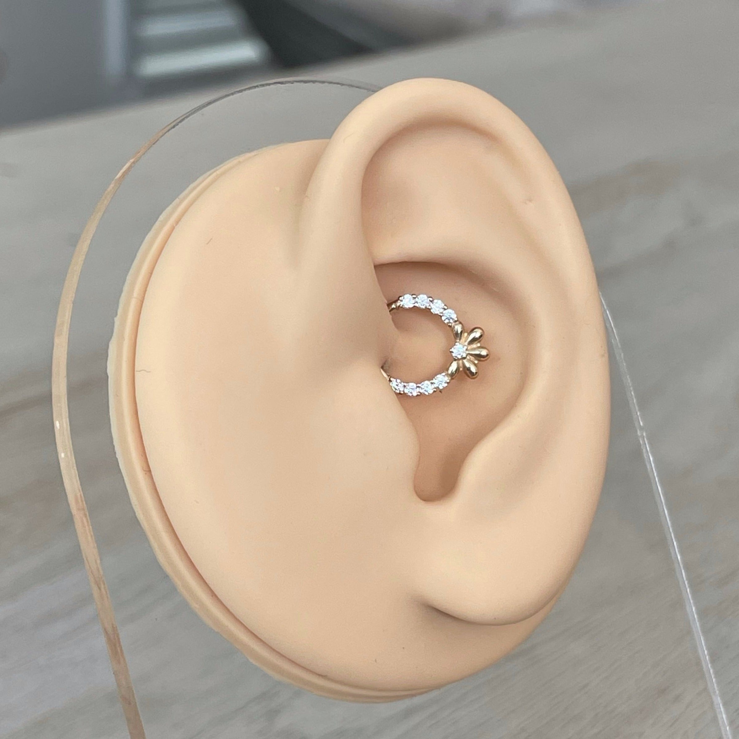 Florielle Daith Earring-Daith Earring-Elara Body Jewelry