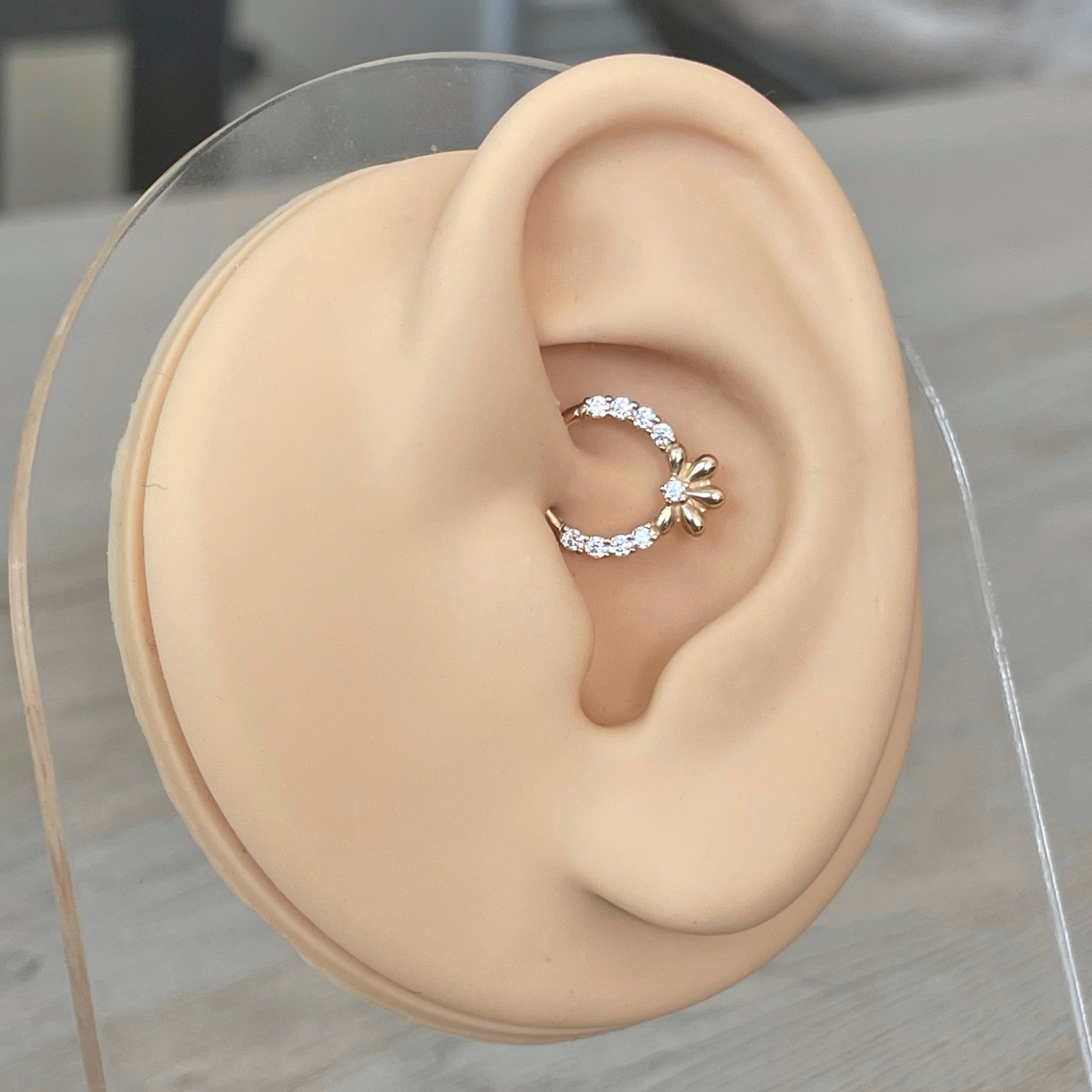 Florielle Daith Earring-Daith Earring-Elara Body Jewelry