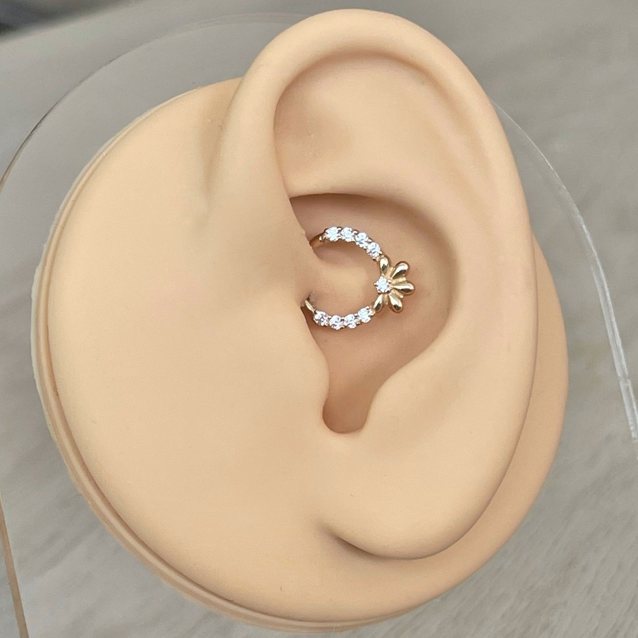 Florielle Daith Earring-Daith Earring-Elara Body Jewelry