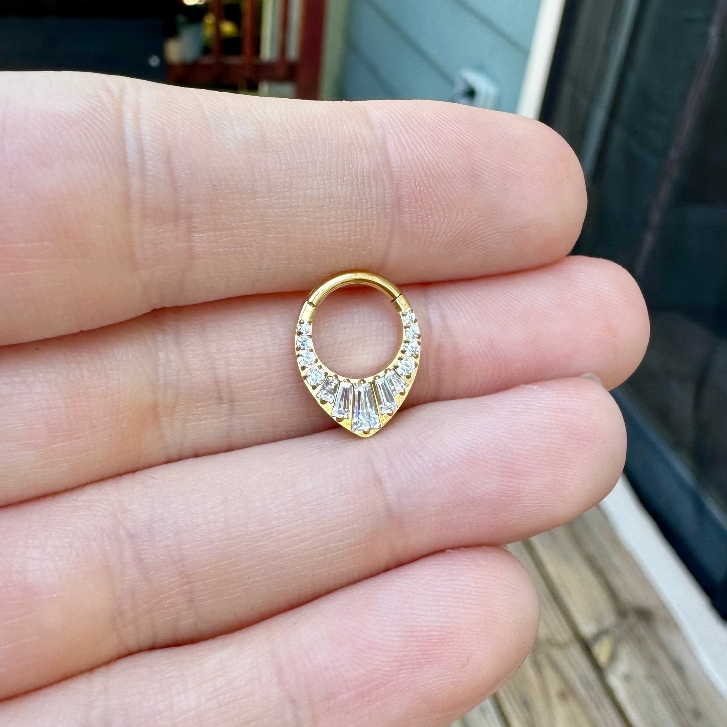 Gatsby's Palace Daith Earring-Daith Earring-Elara Body Jewelry