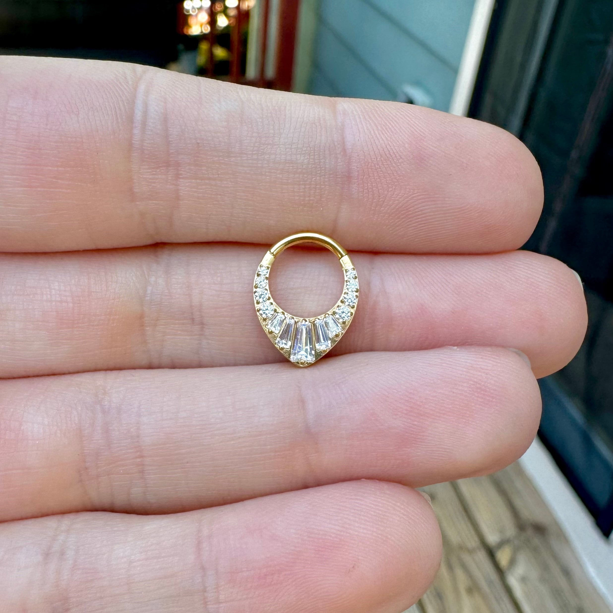 Gatsby's Palace Daith Earring-Daith Earring-Elara Body Jewelry