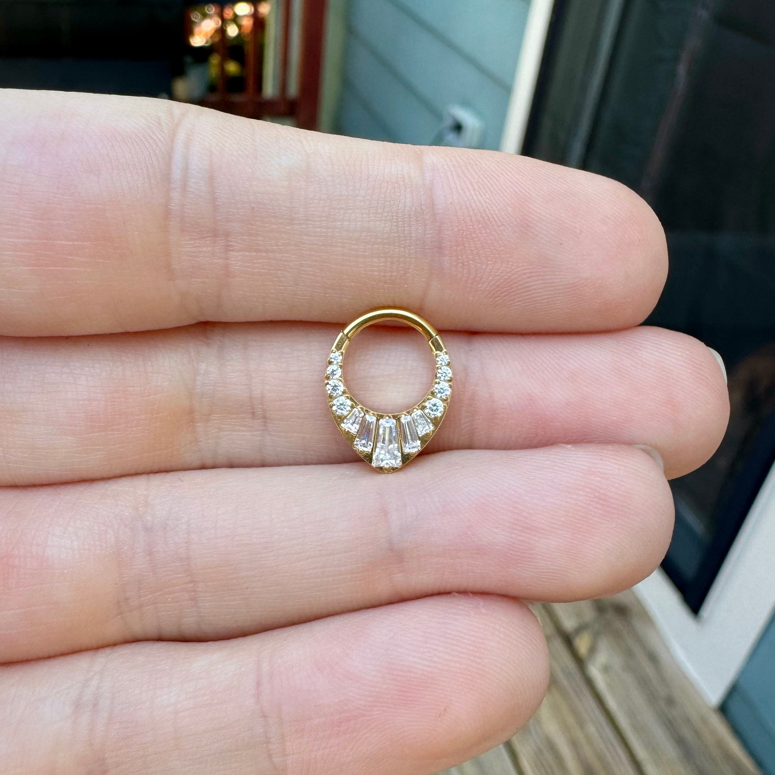 Gatsby's Palace Daith Earring-Daith Earring-Elara Body Jewelry