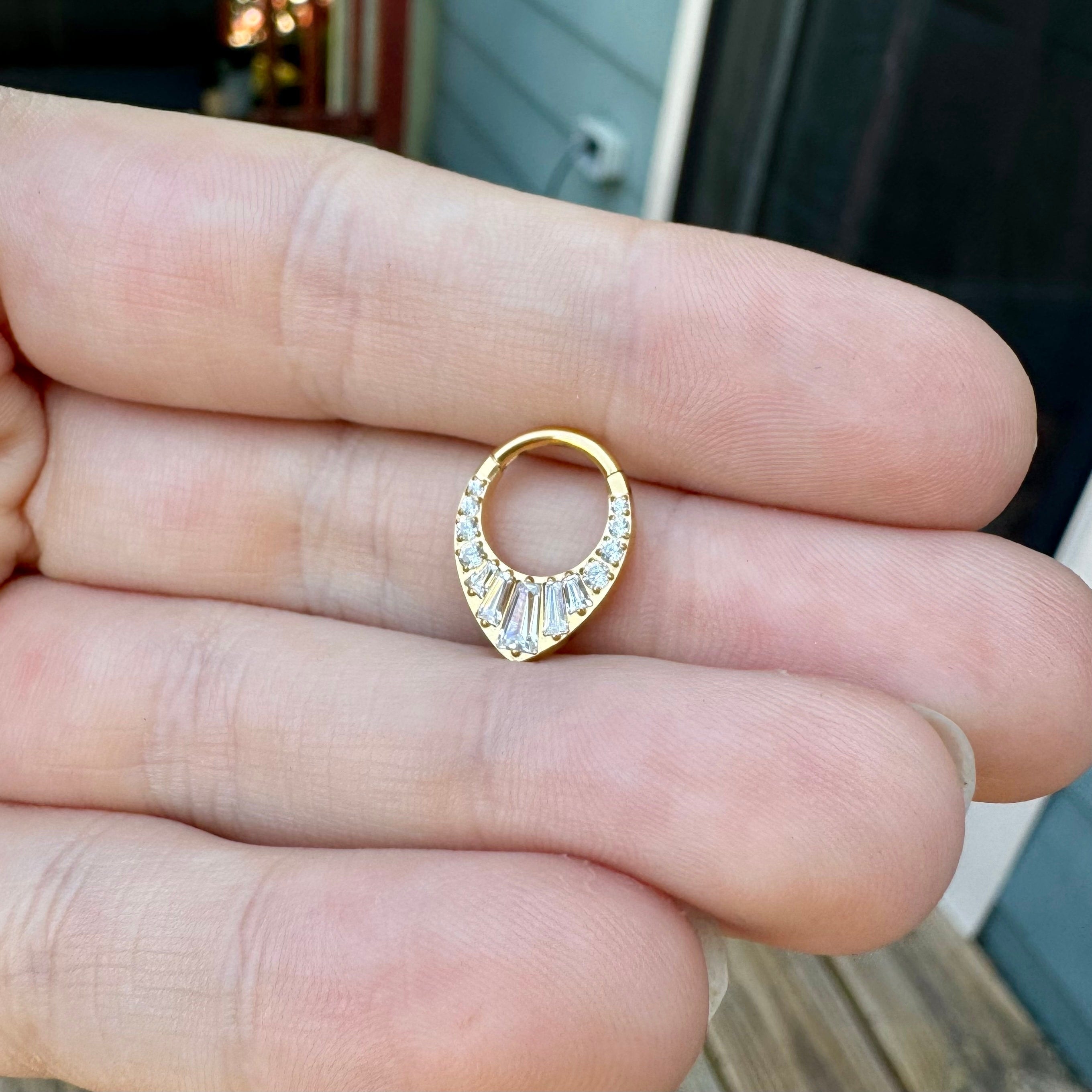 Gatsby's Palace Daith Earring-Daith Earring-Elara Body Jewelry