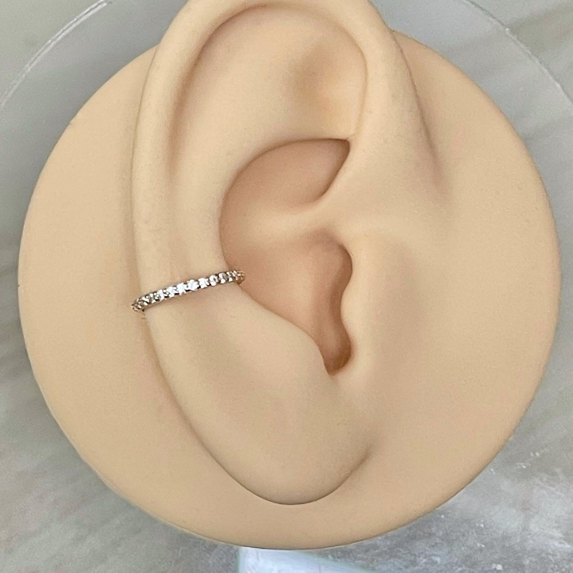 Golden Halo Conch Earring-Cartilage Earring-Elara Body Jewelry