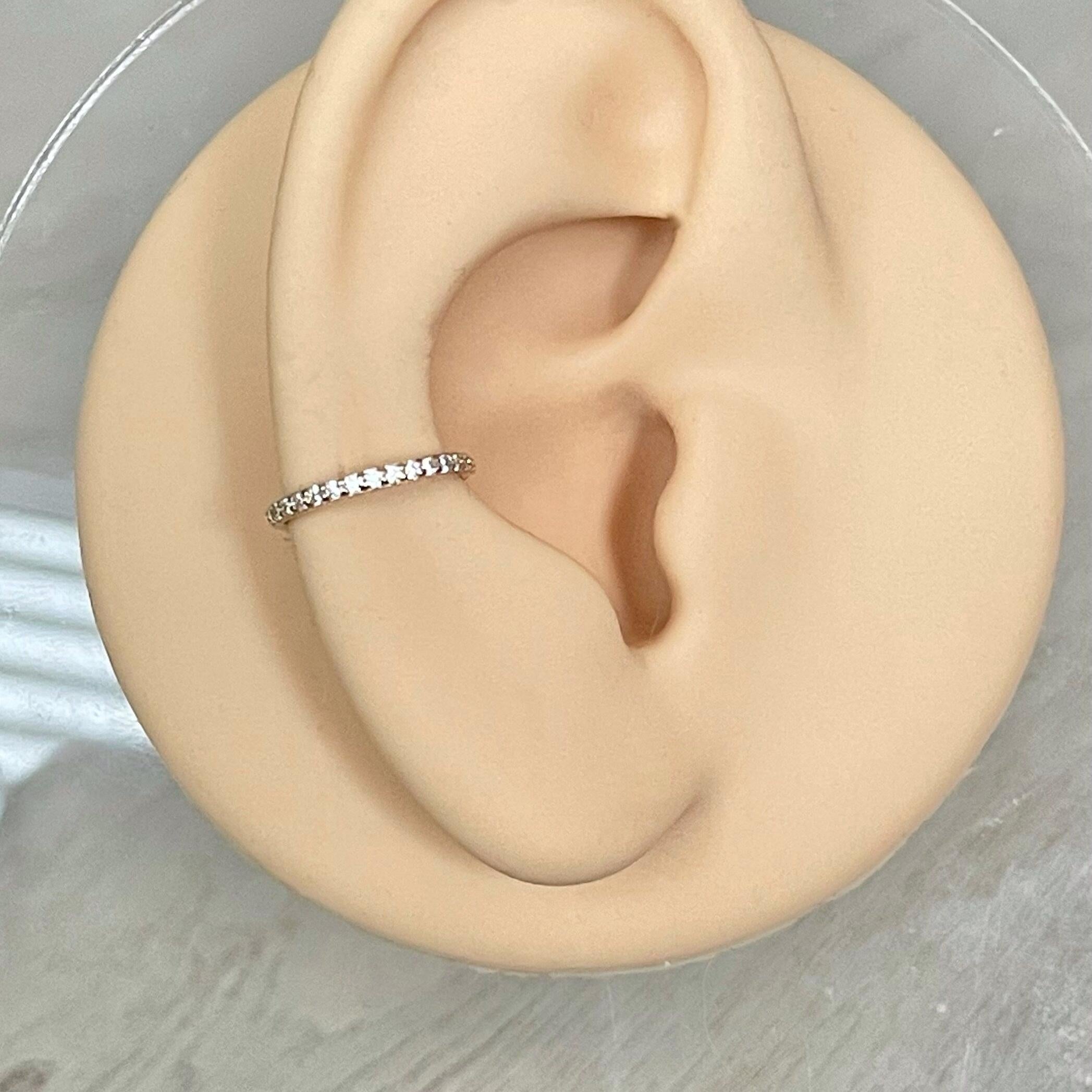 Golden Halo Conch Earring-Cartilage Earring-Elara Body Jewelry