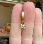 Clicker Gold Butterfly Belly Button Ring