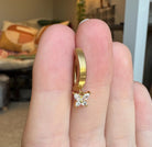 Clicker Gold Butterfly Belly Button Ring