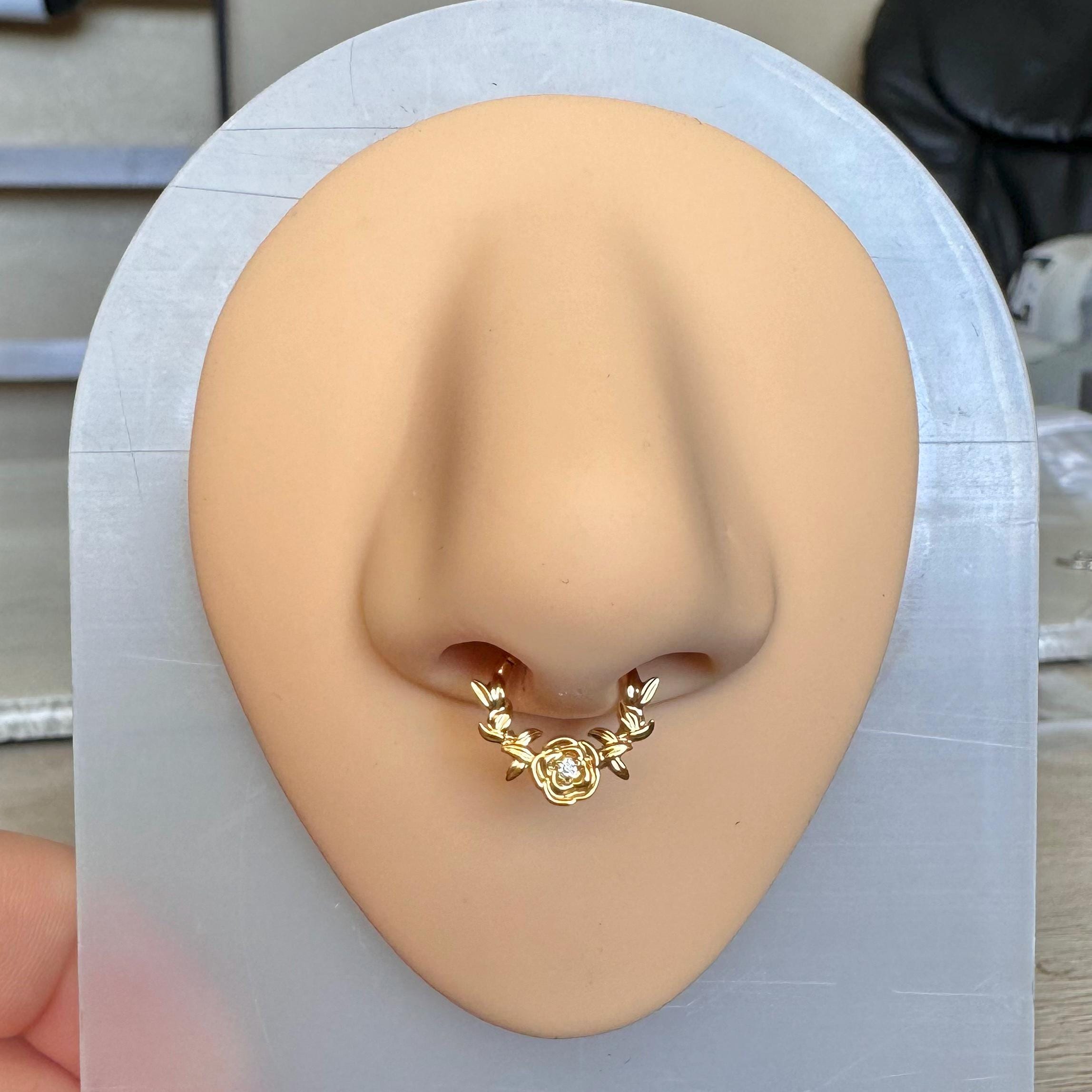 Gilded Nova Septum Ring-Septum Ring-Elara Body Jewelry