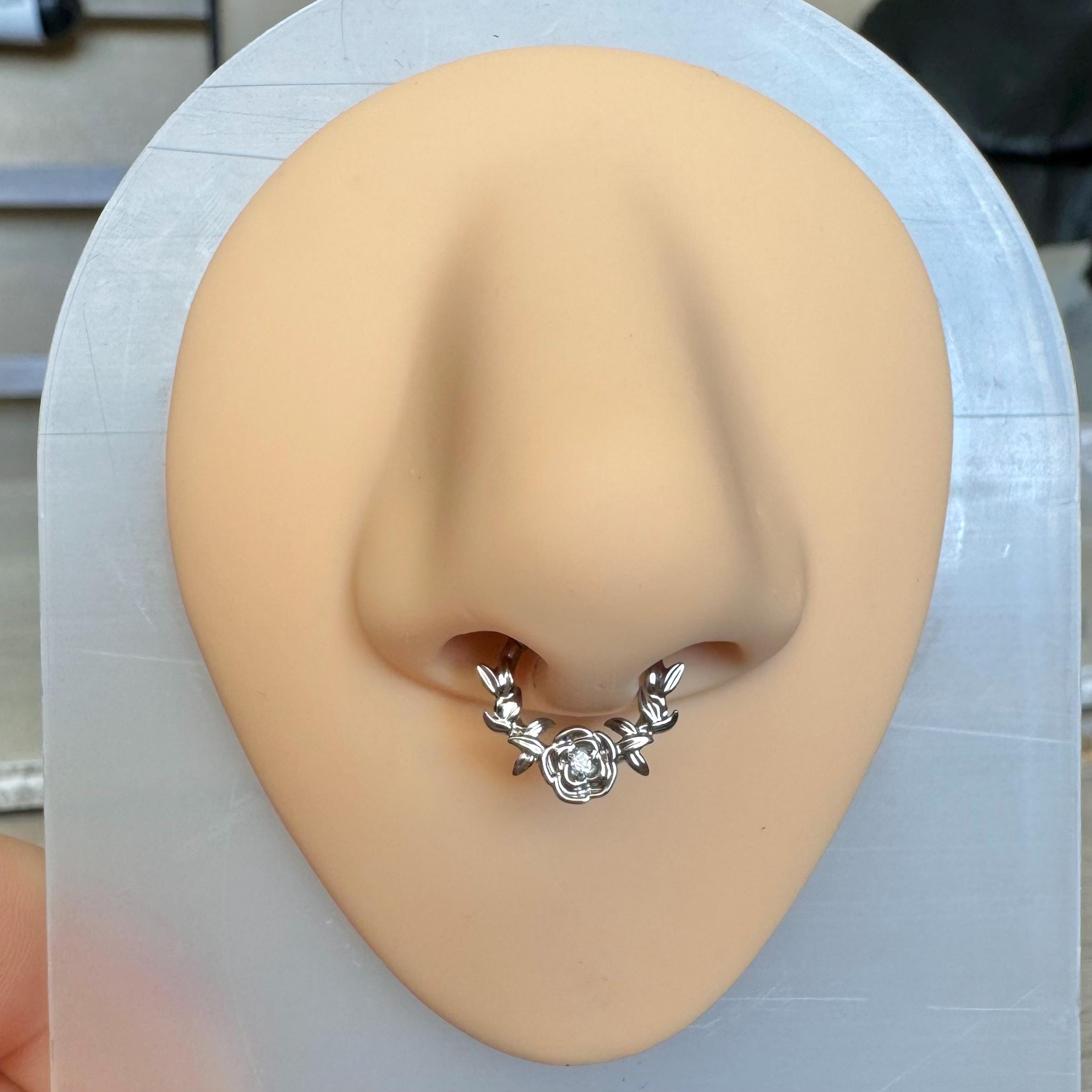 Gilded Nova Septum Ring-Septum Ring-Elara Body Jewelry