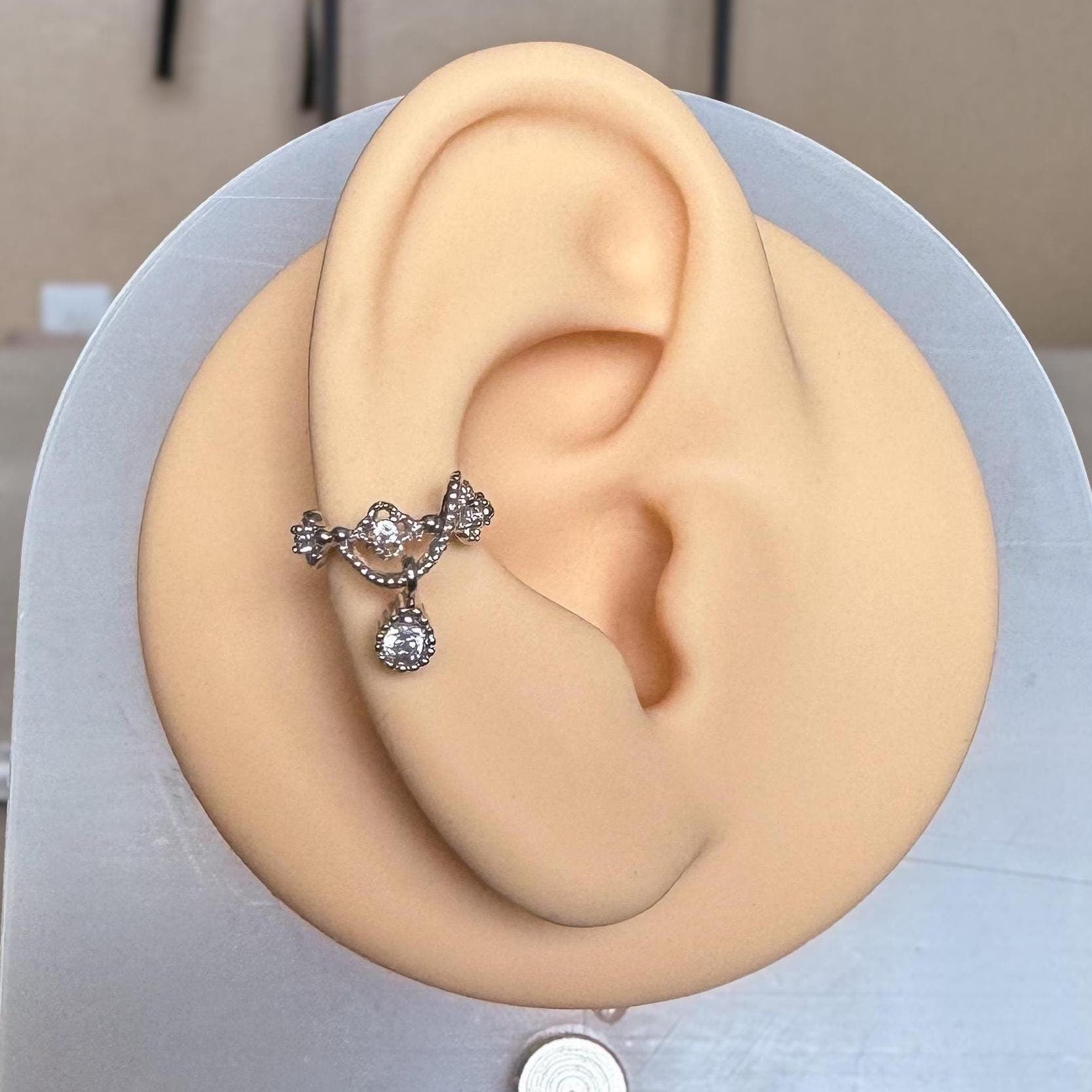 Marielle's Crown Ear Cuff-Ear Cuff-Elara Body Jewelry