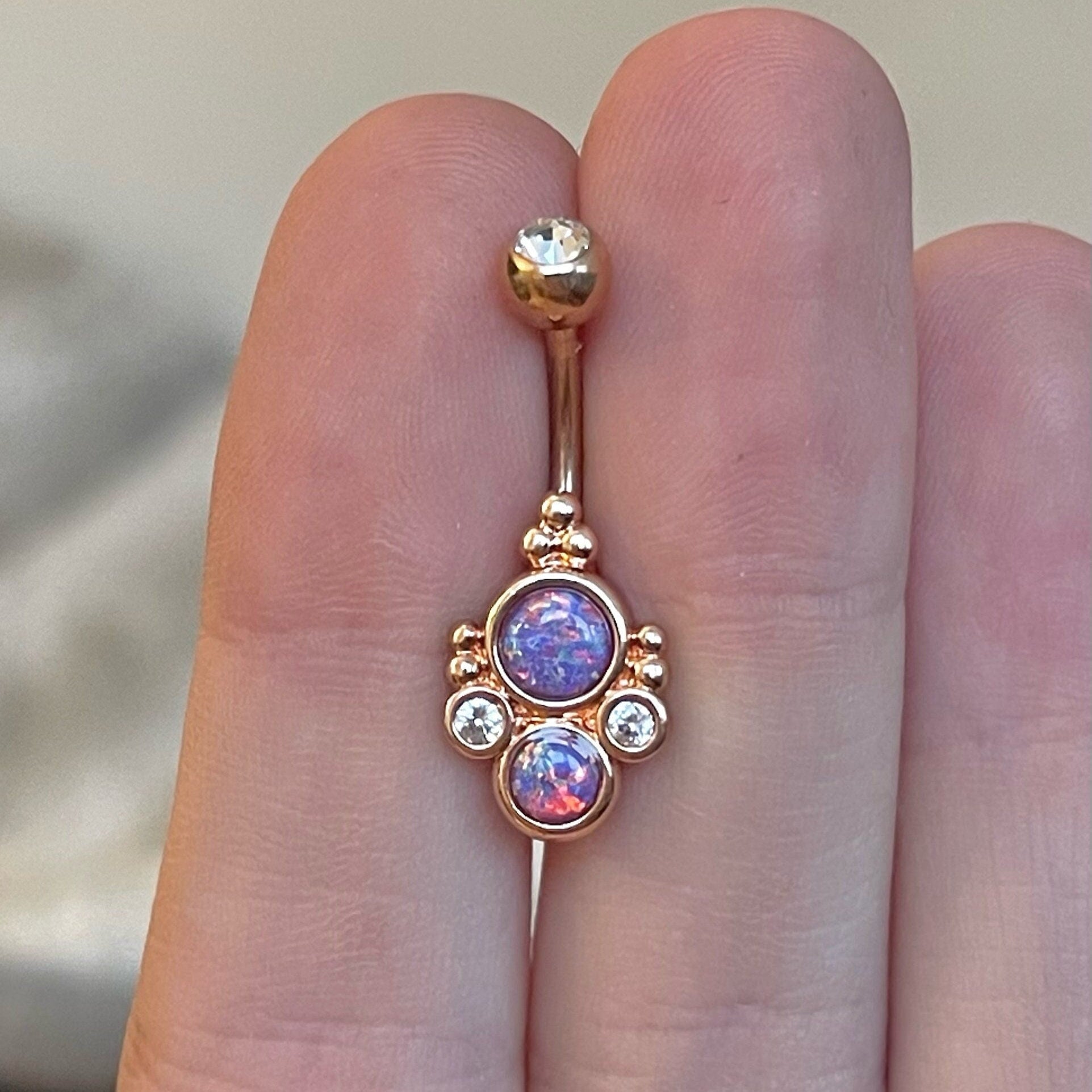 Ophelia Mist Belly Button Ring-Belly Button Rings-Elara Body Jewelry