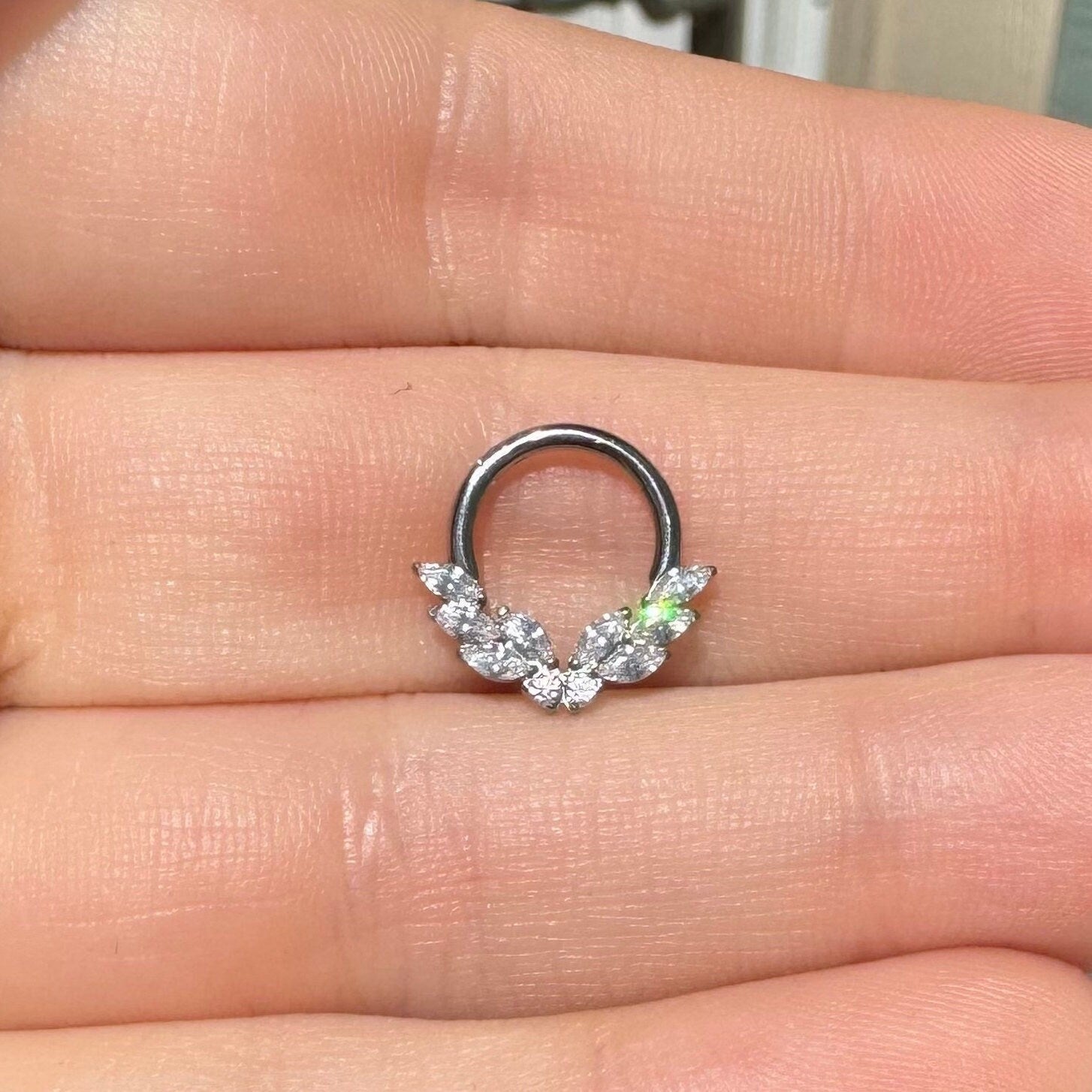 Papillon Celeste Daith Earring-Daith Earring-Elara Body Jewelry