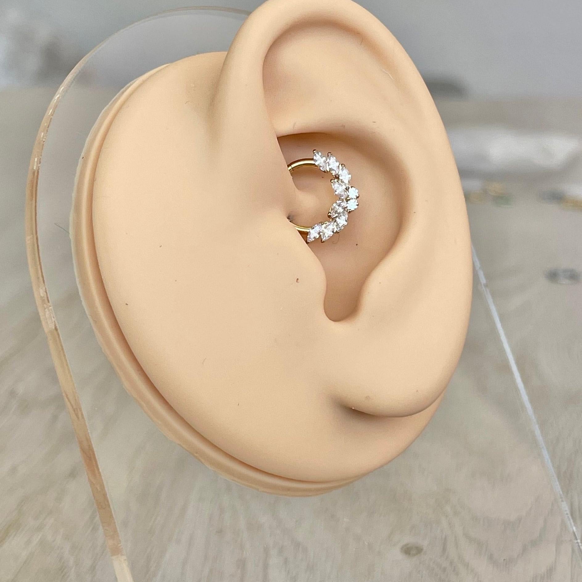 Papillon Celeste Daith Earring-Daith Earring-Elara Body Jewelry