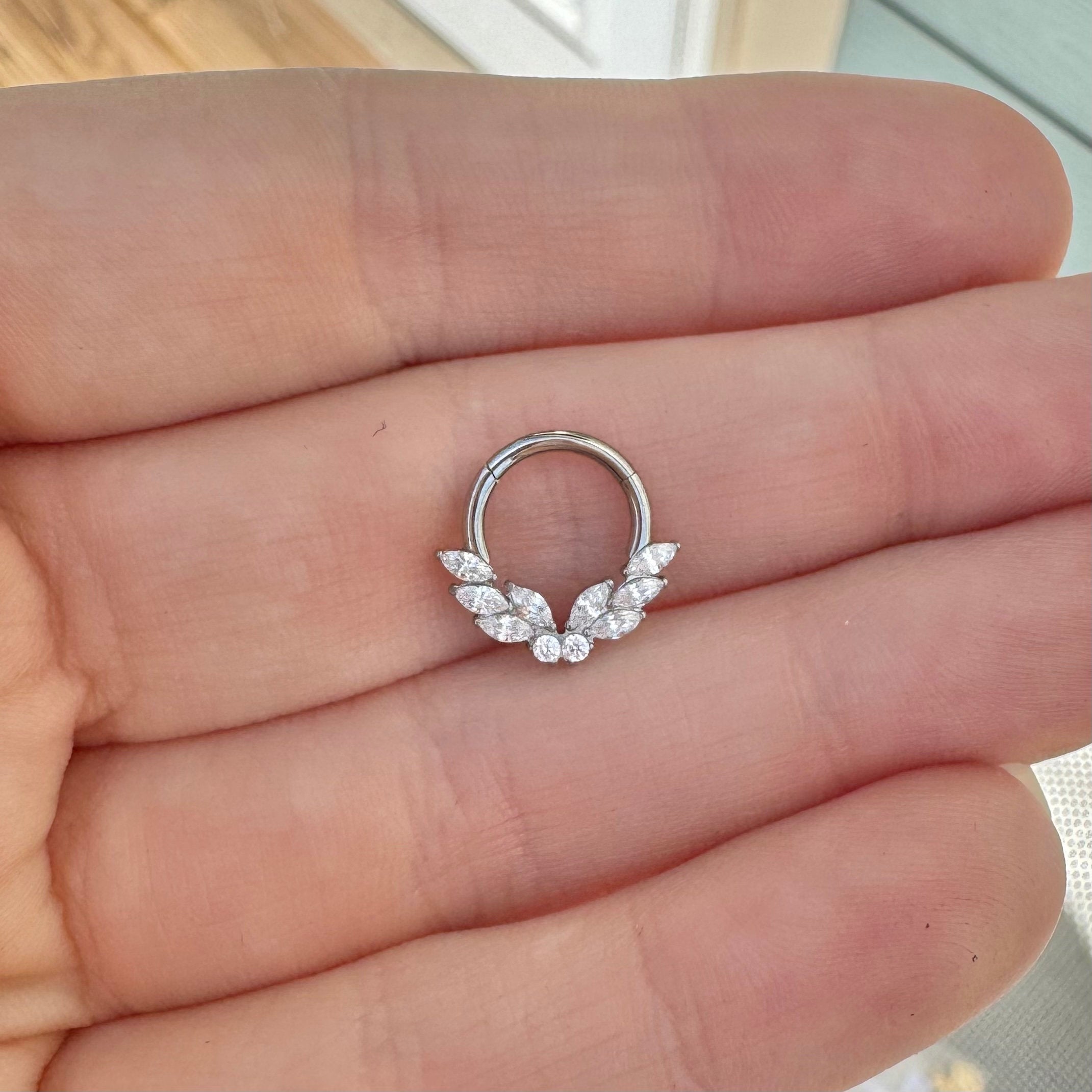 Papillon Celeste Daith Earring-Daith Earring-Elara Body Jewelry