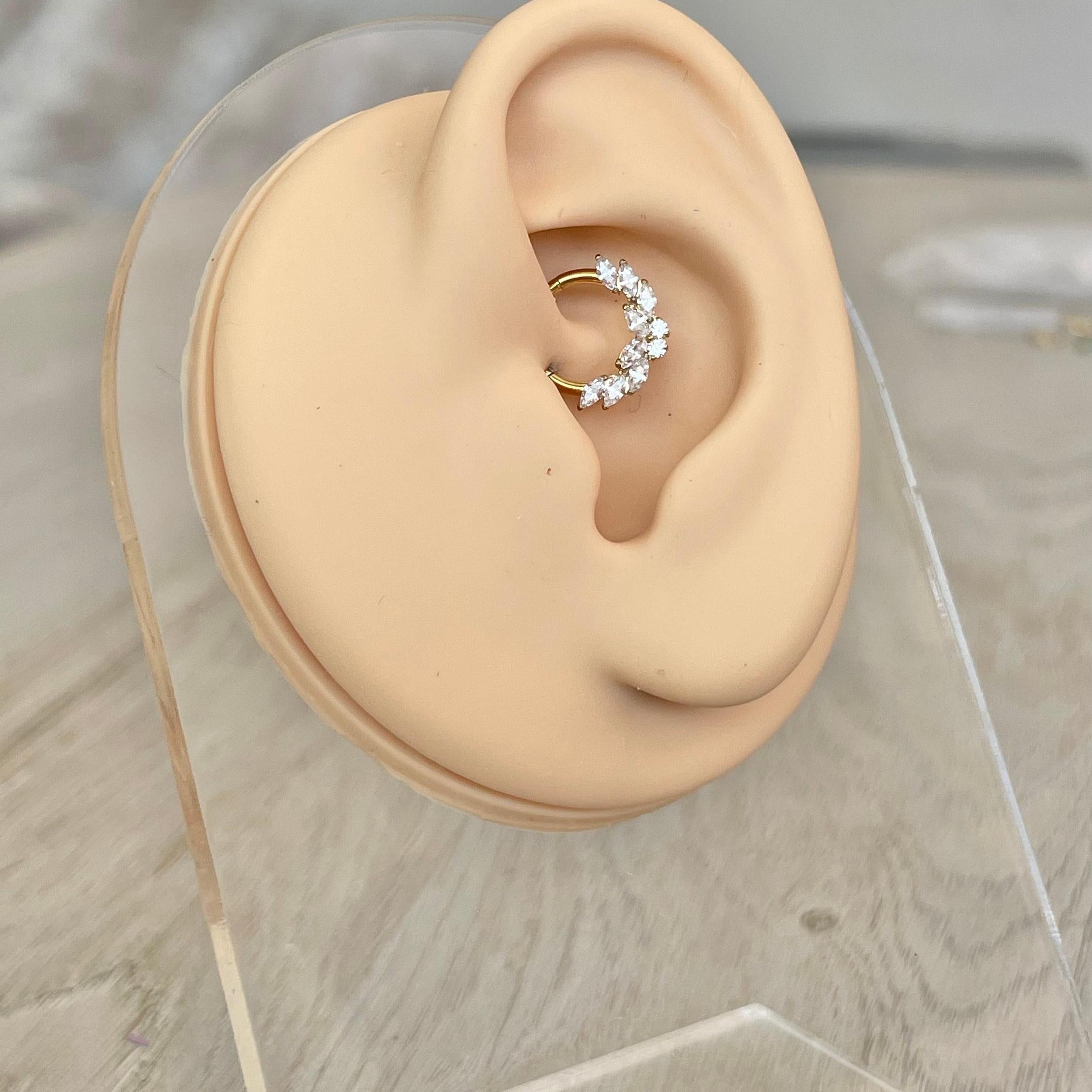 Papillon Celeste Daith Earring-Daith Earring-Elara Body Jewelry